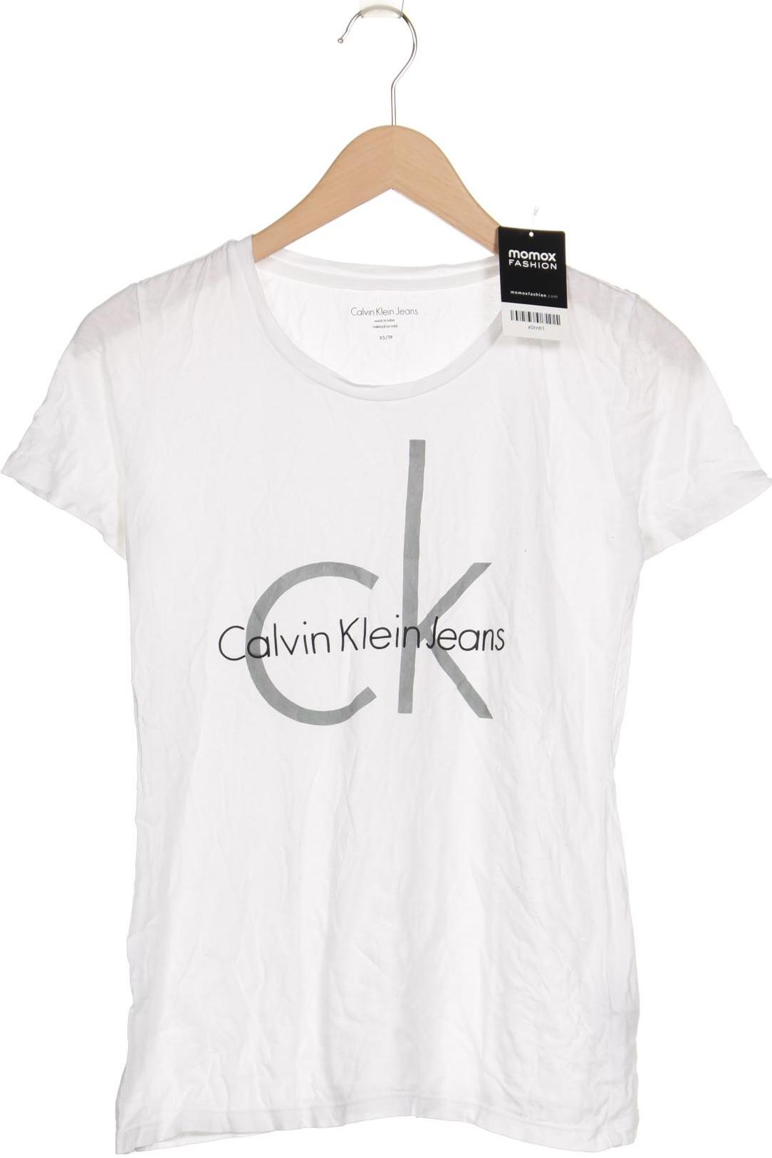 

Calvin Klein Jeans Damen T-Shirt, weiß, Gr. 34