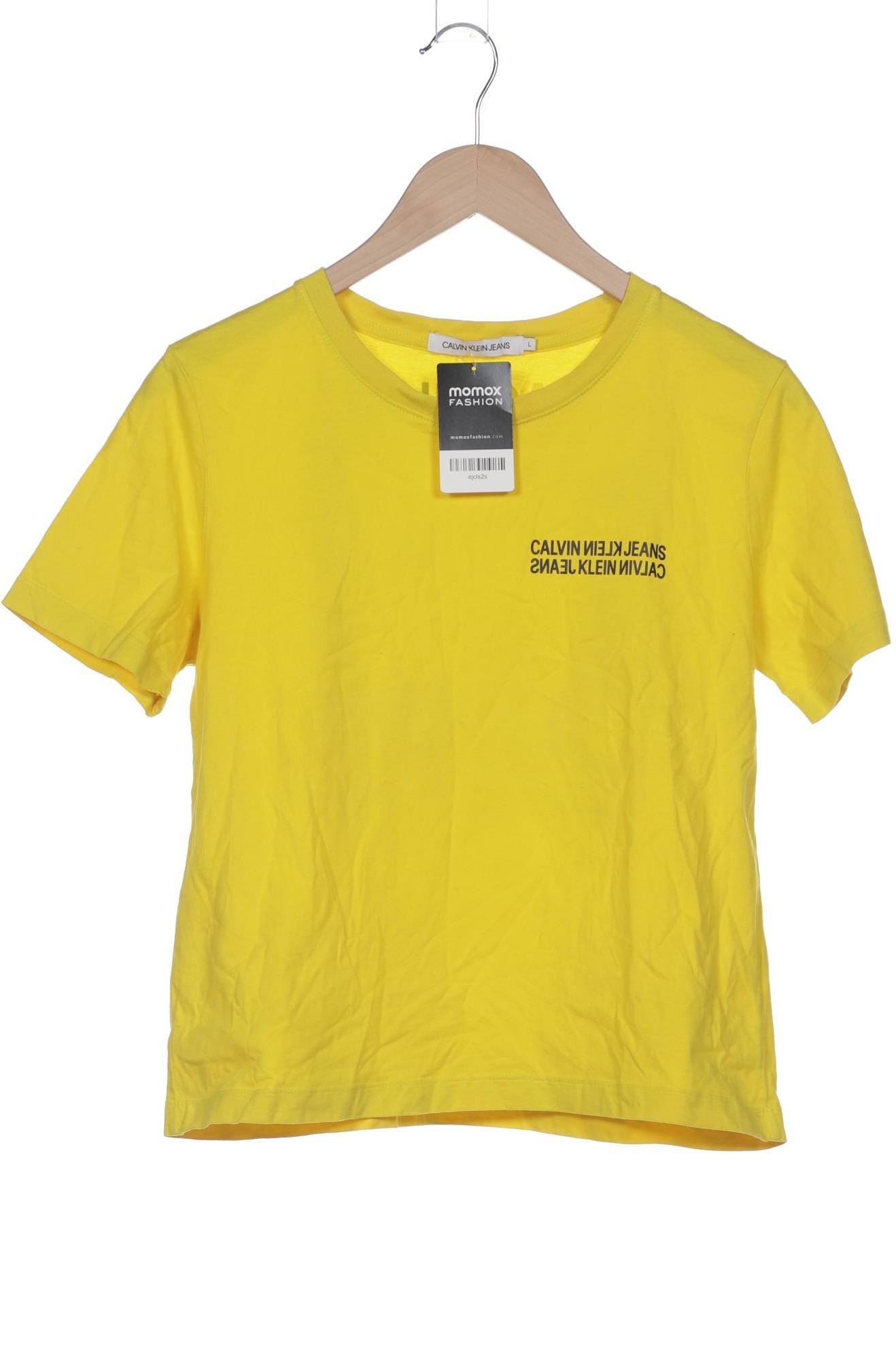 

Calvin Klein Jeans Damen T-Shirt, gelb, Gr. 42