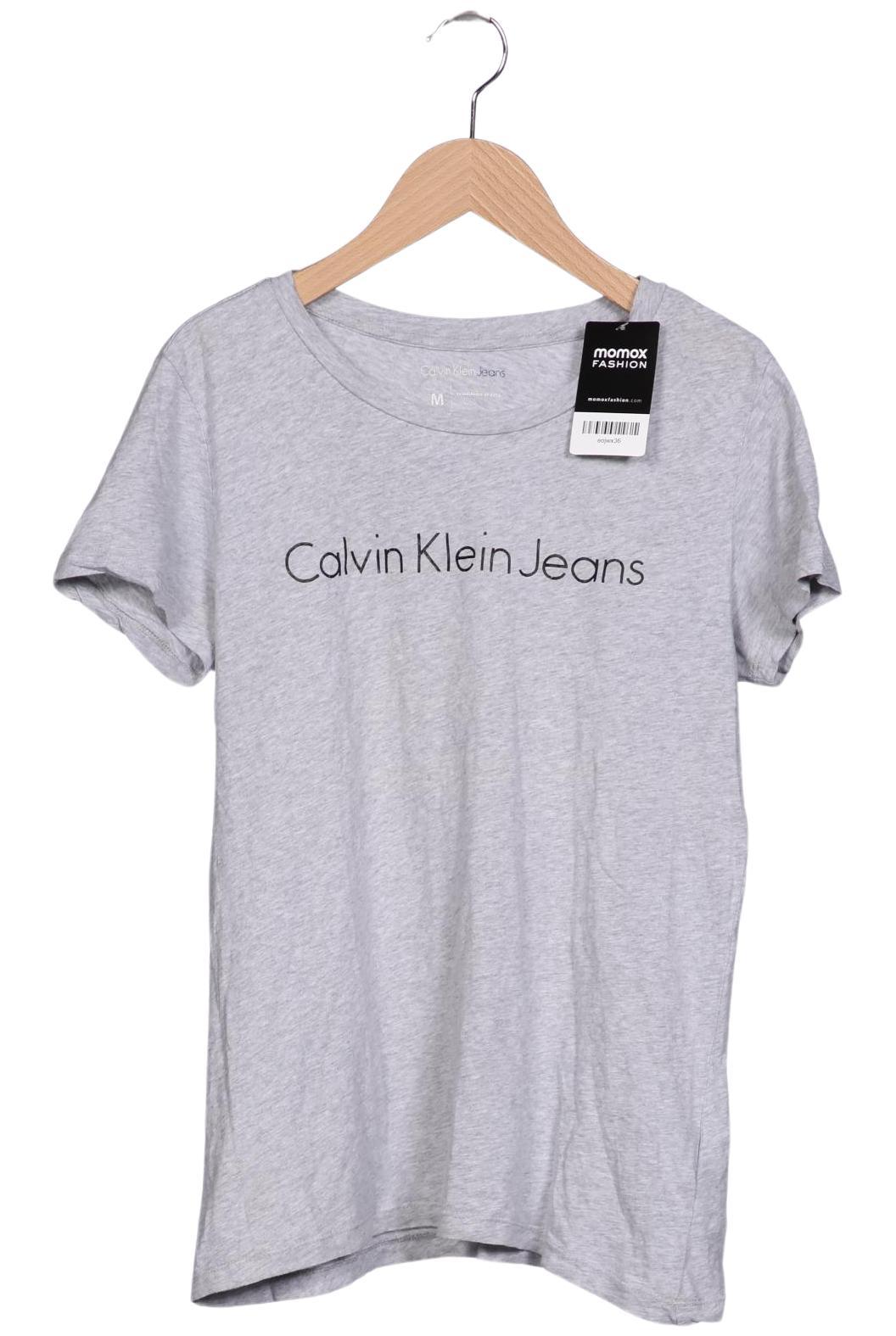 

Calvin Klein Jeans Damen T-Shirt, grau, Gr. 38