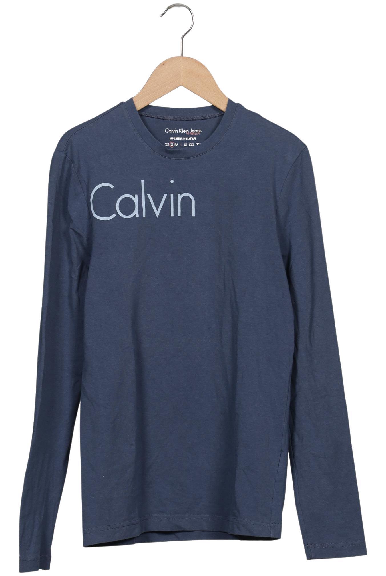 

Calvin Klein Jeans Herren Langarmshirt, blau, Gr. 46