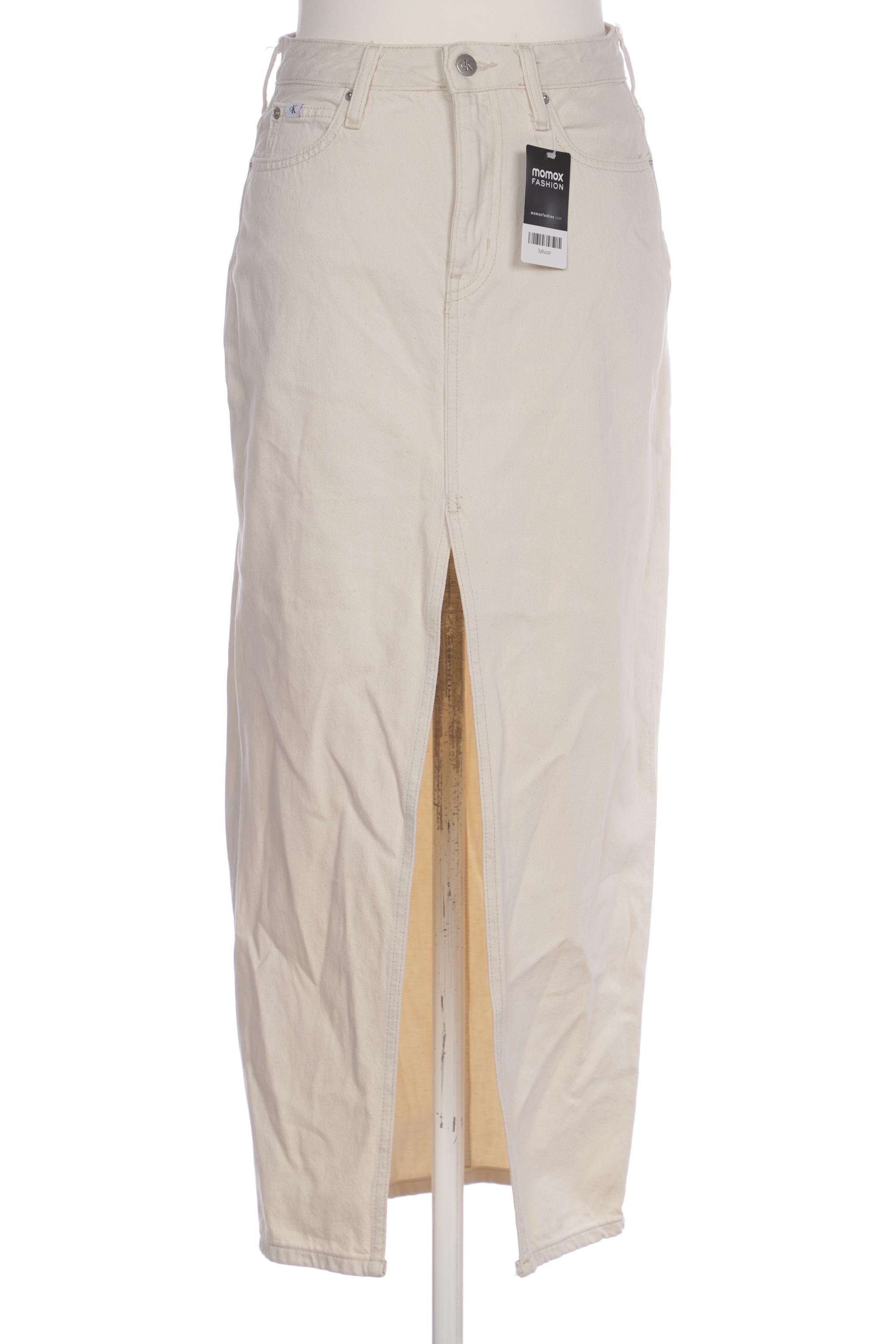 

Calvin Klein Jeans Damen Rock, cremeweiß, Gr. 26