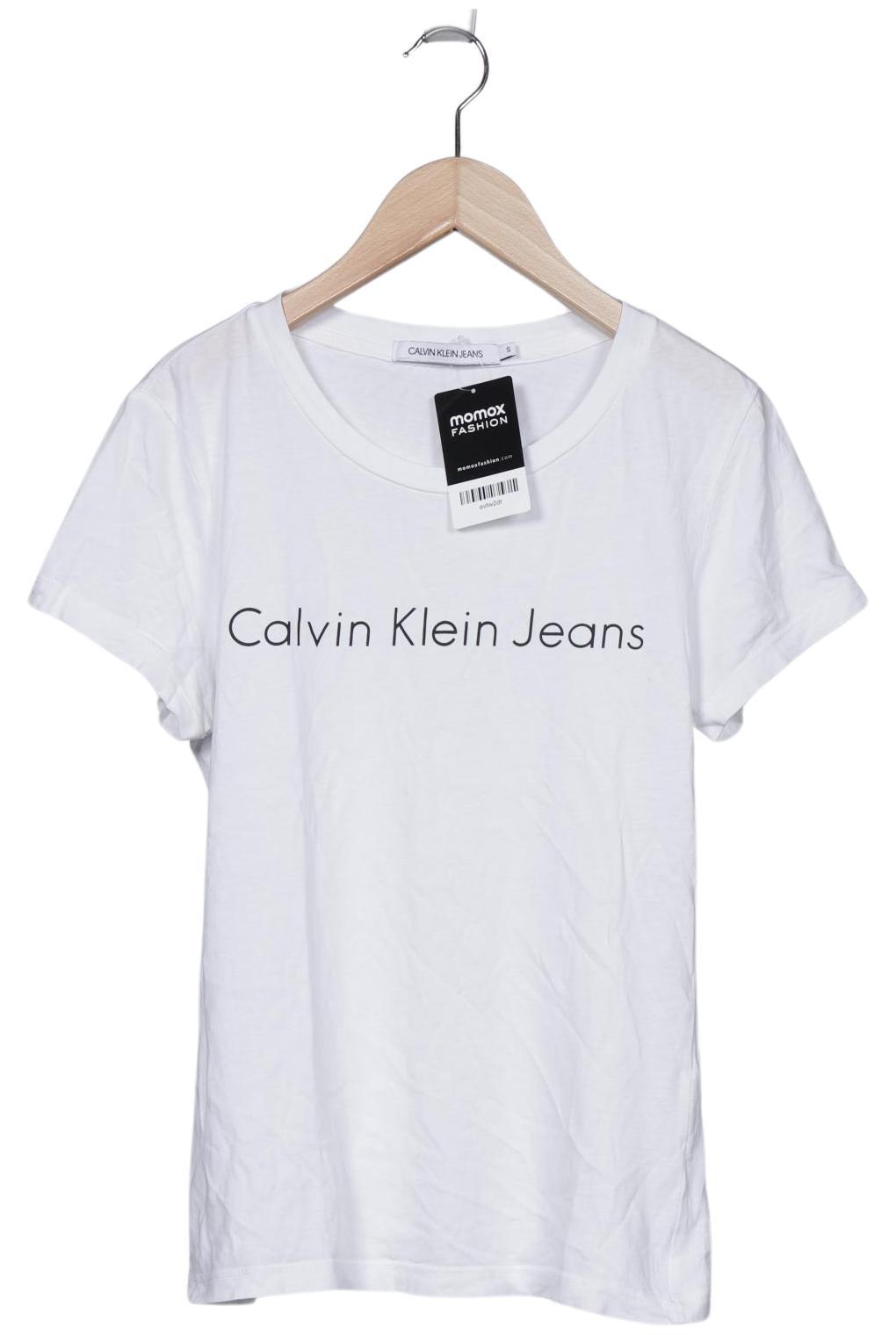 

Calvin Klein Jeans Damen T-Shirt, weiß, Gr. 36