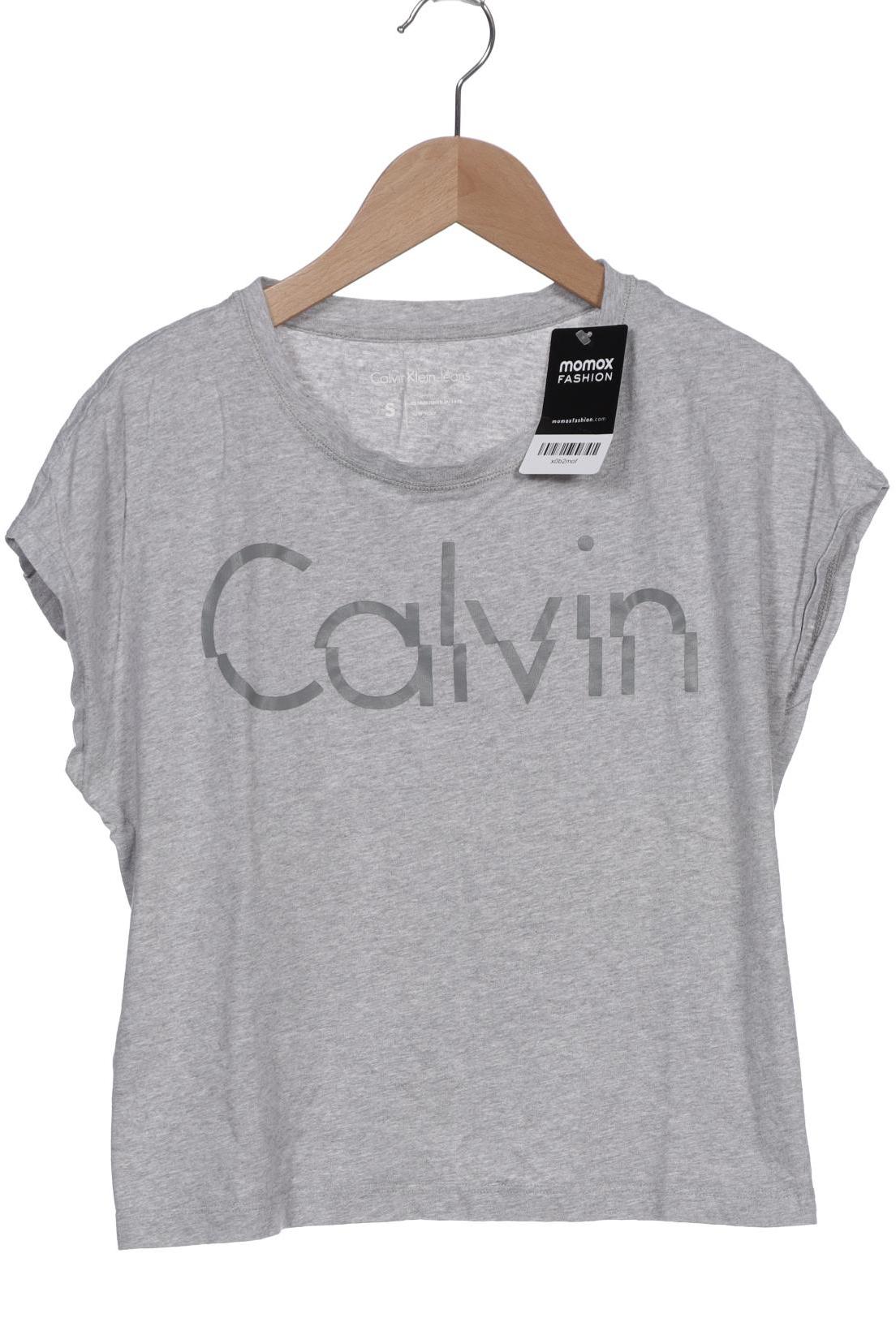 

Calvin Klein Jeans Damen T-Shirt, grau, Gr. 36