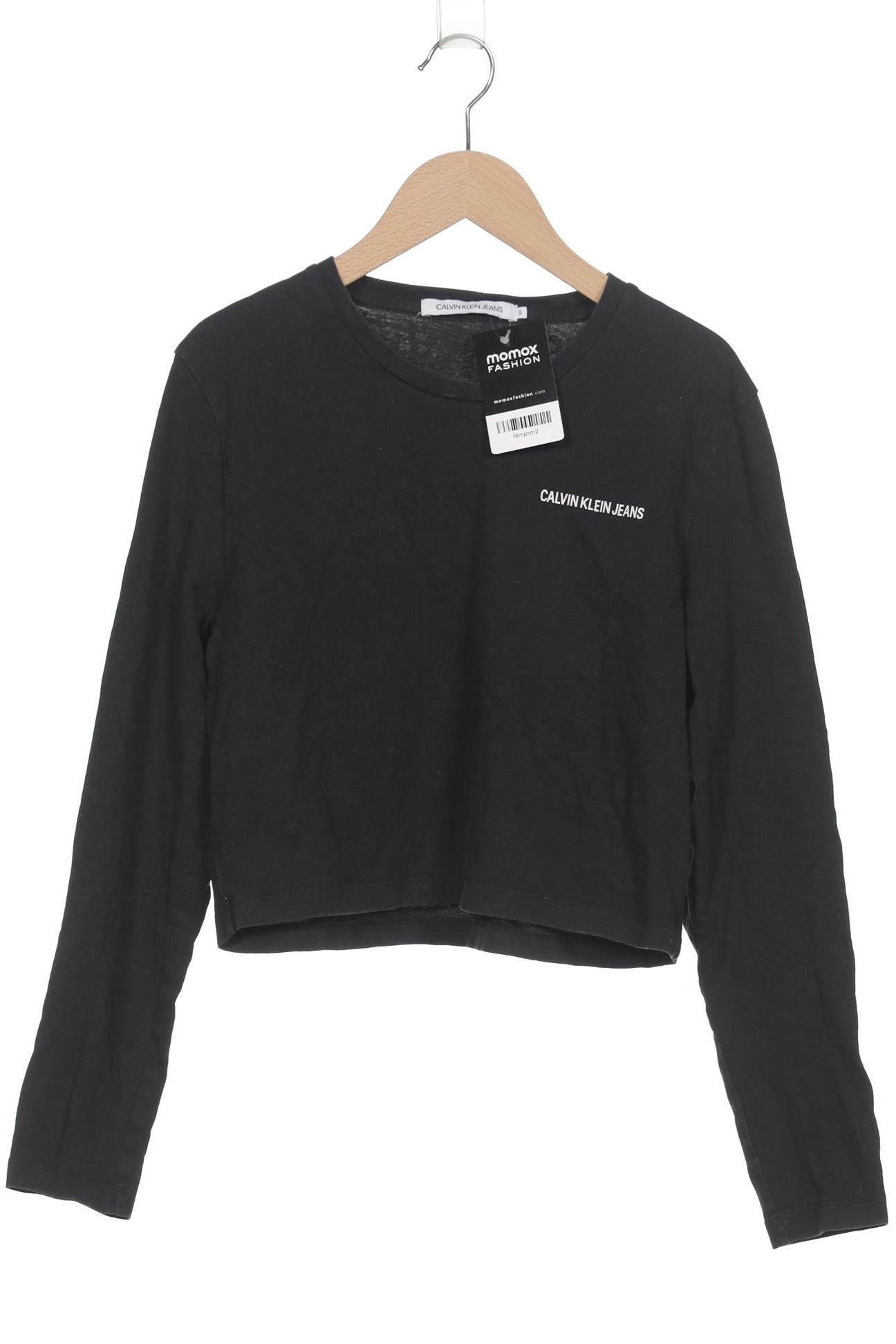 

Calvin Klein Jeans Damen Langarmshirt, schwarz, Gr. 36
