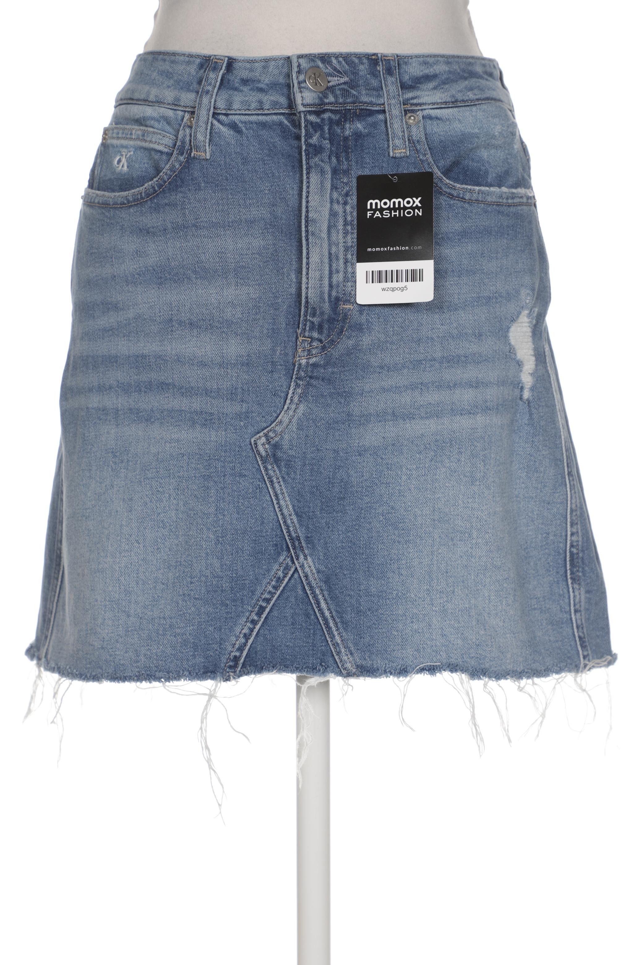 

Calvin Klein Jeans Damen Rock, blau, Gr. 28