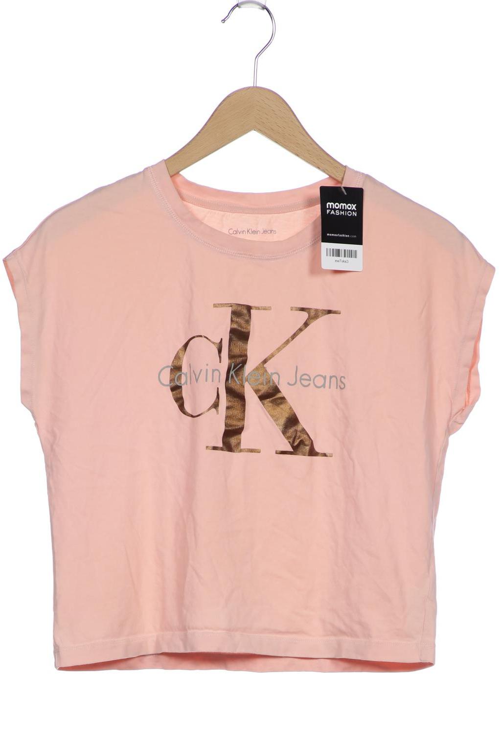

Calvin Klein Jeans Damen T-Shirt, pink, Gr. 38
