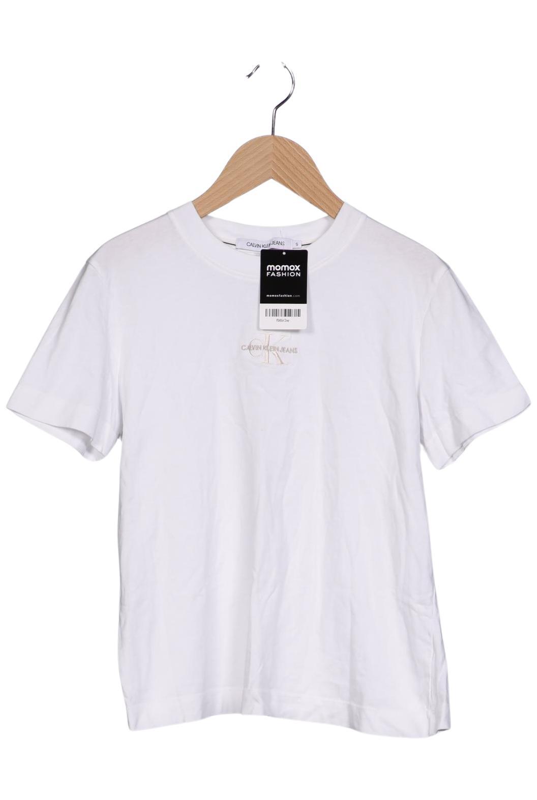 

Calvin Klein Jeans Damen T-Shirt, weiß, Gr. 36