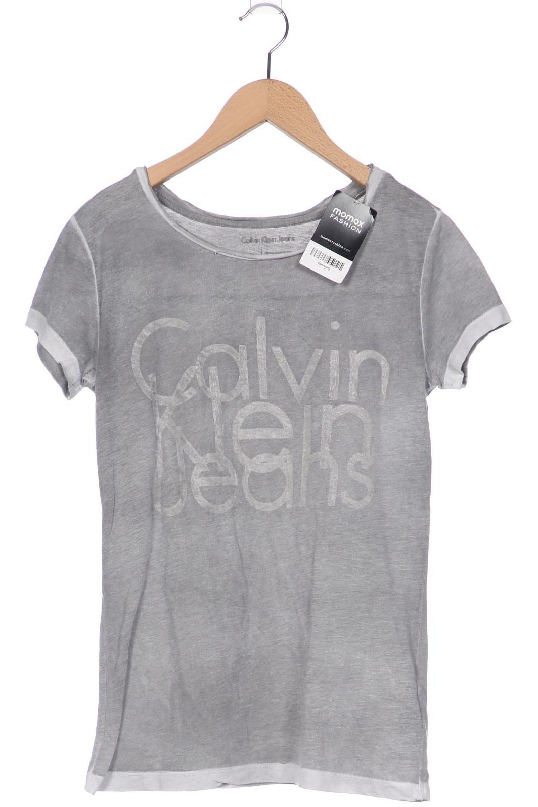 

Calvin Klein Jeans Damen T-Shirt, grau, Gr. 36