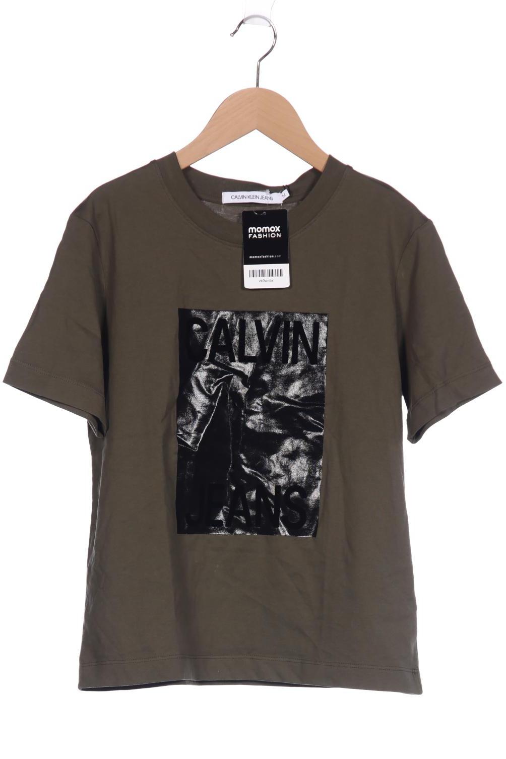 

Calvin Klein Jeans Damen T-Shirt, grün, Gr. 38