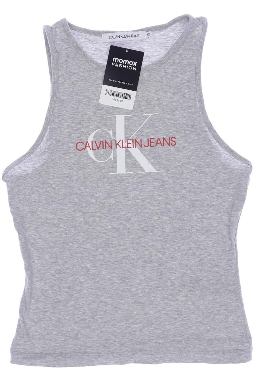 

Calvin Klein Jeans Damen Top, grau, Gr. 34