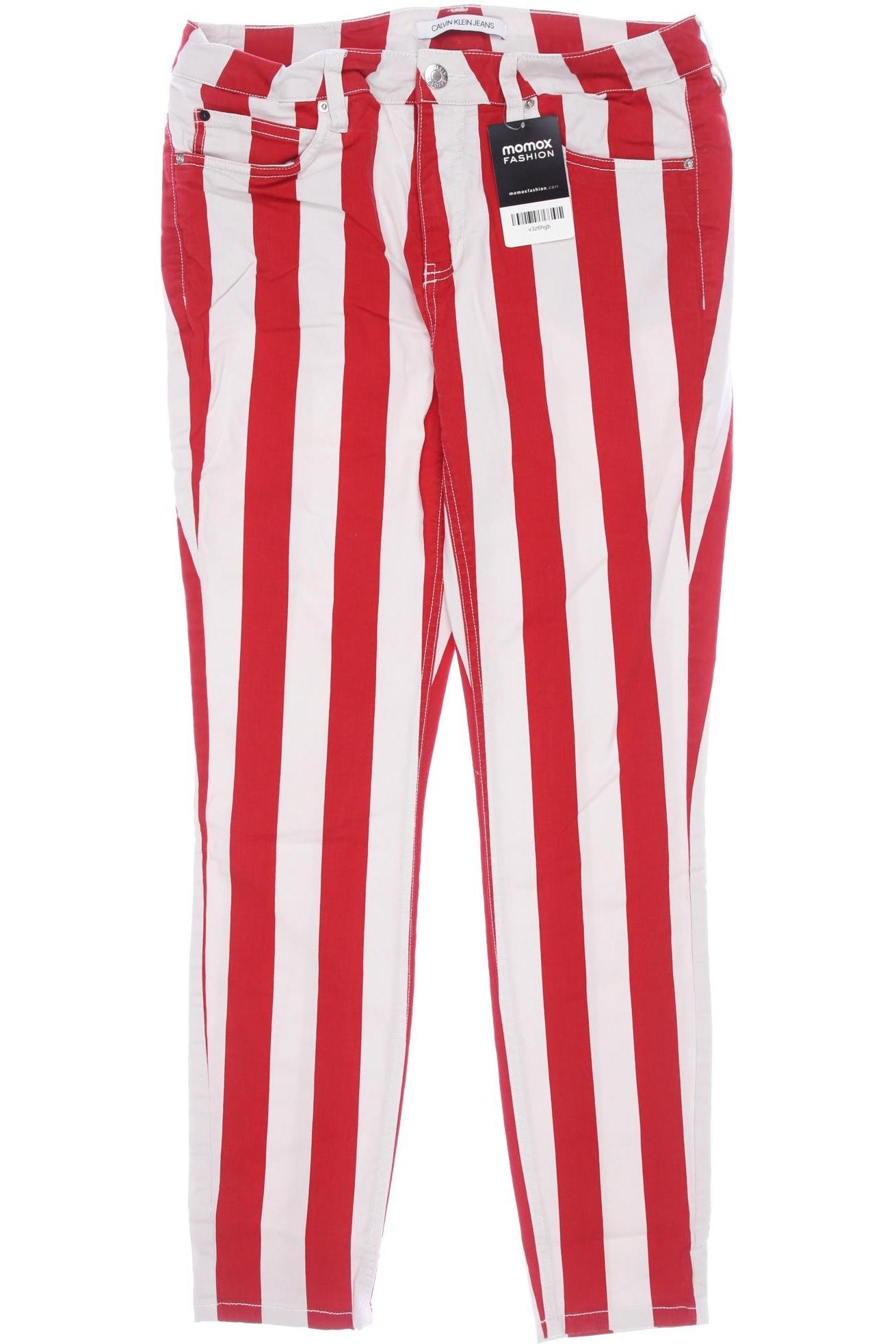 

Calvin Klein Jeans Damen Stoffhose, rot, Gr. 30