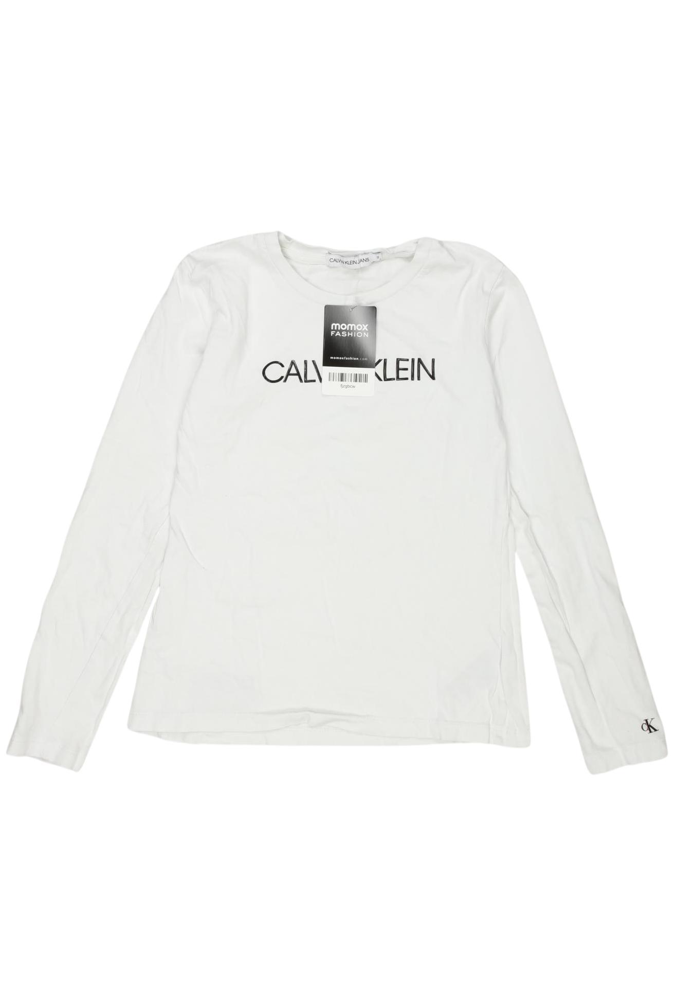 

Calvin Klein Jeans Mädchen Langarmshirt, weiß, Gr. 152