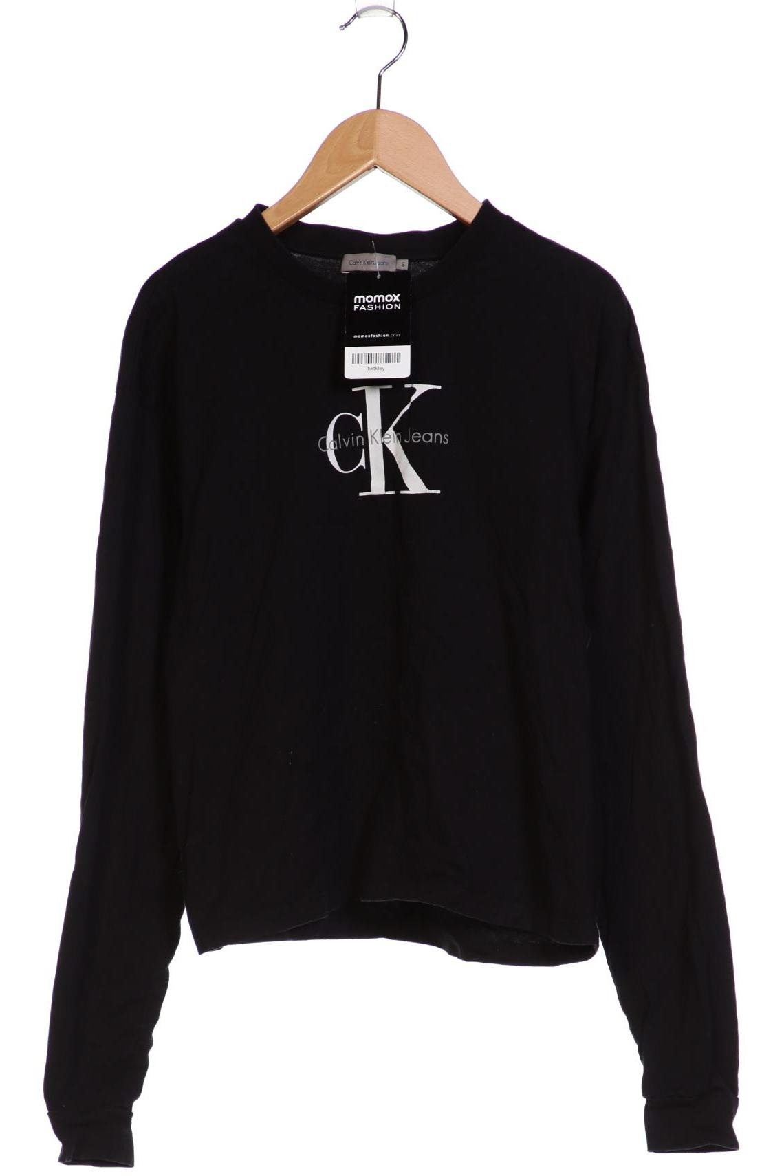 

Calvin Klein Jeans Damen Langarmshirt, schwarz, Gr. 36
