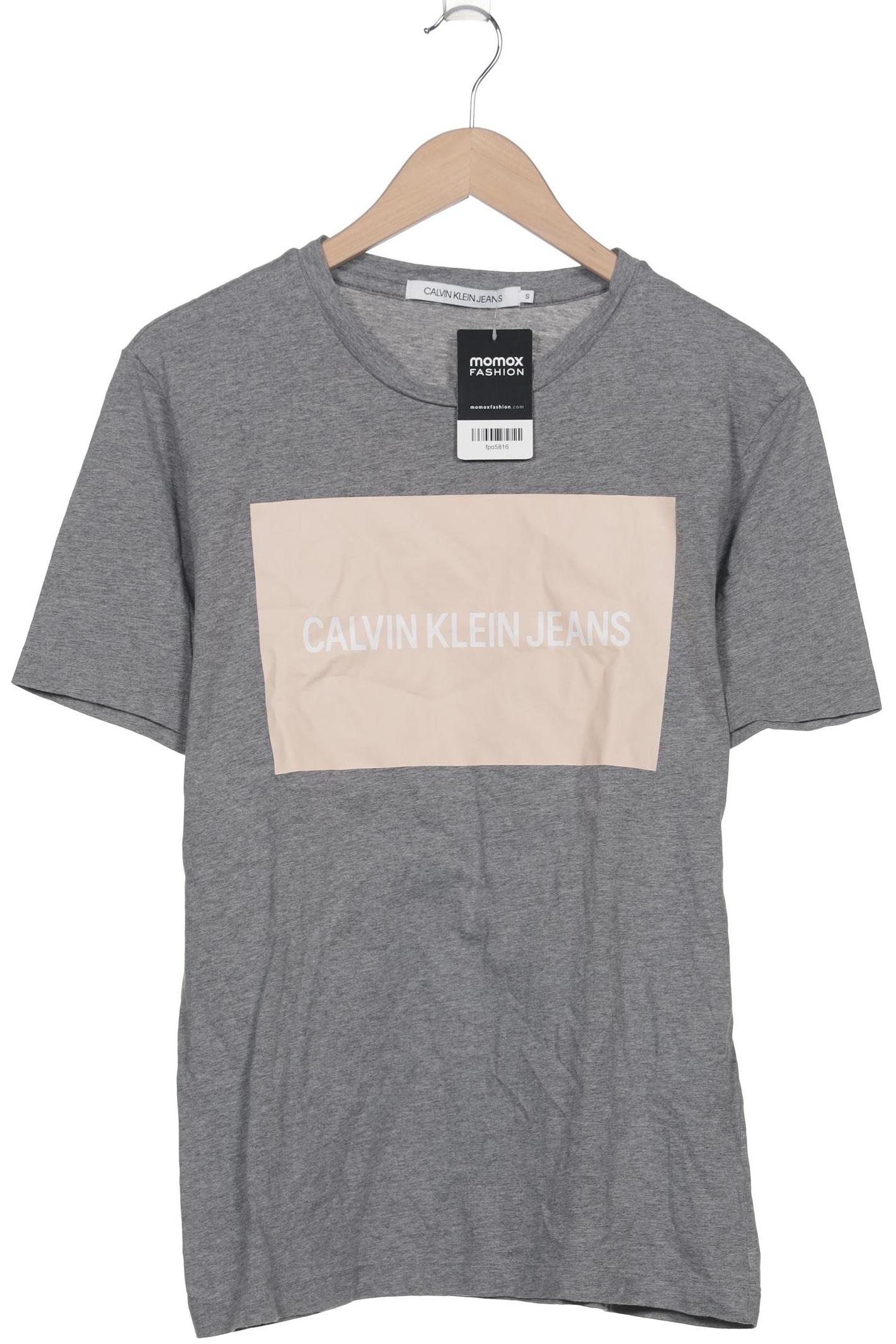 

Calvin Klein Jeans Damen T-Shirt, grau, Gr. 36