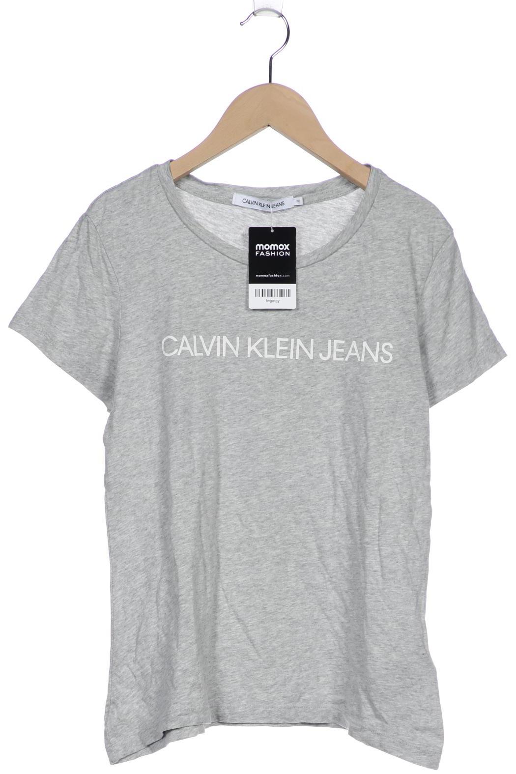 

Calvin Klein Jeans Damen T-Shirt, grau, Gr. 38