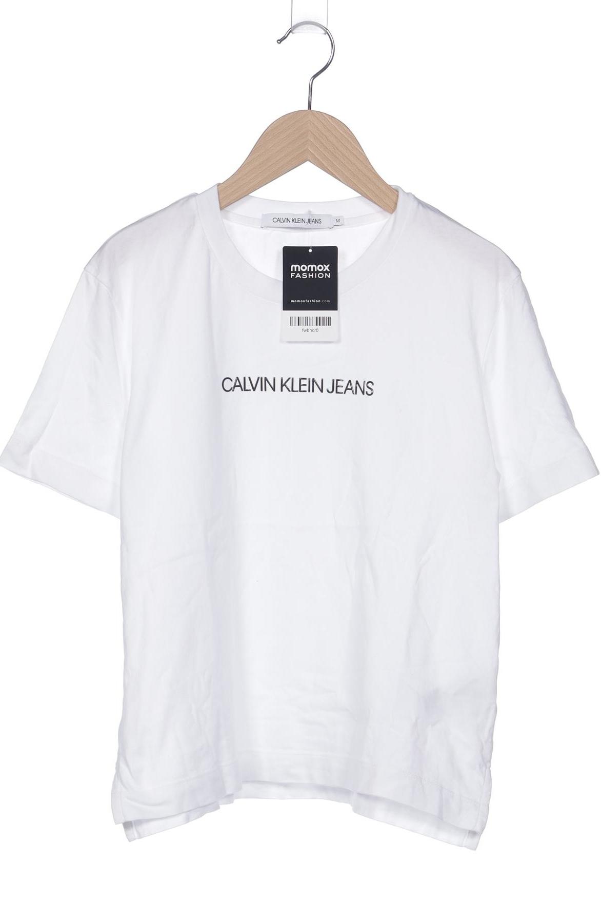 

Calvin Klein Jeans Damen T-Shirt, weiß, Gr. 38