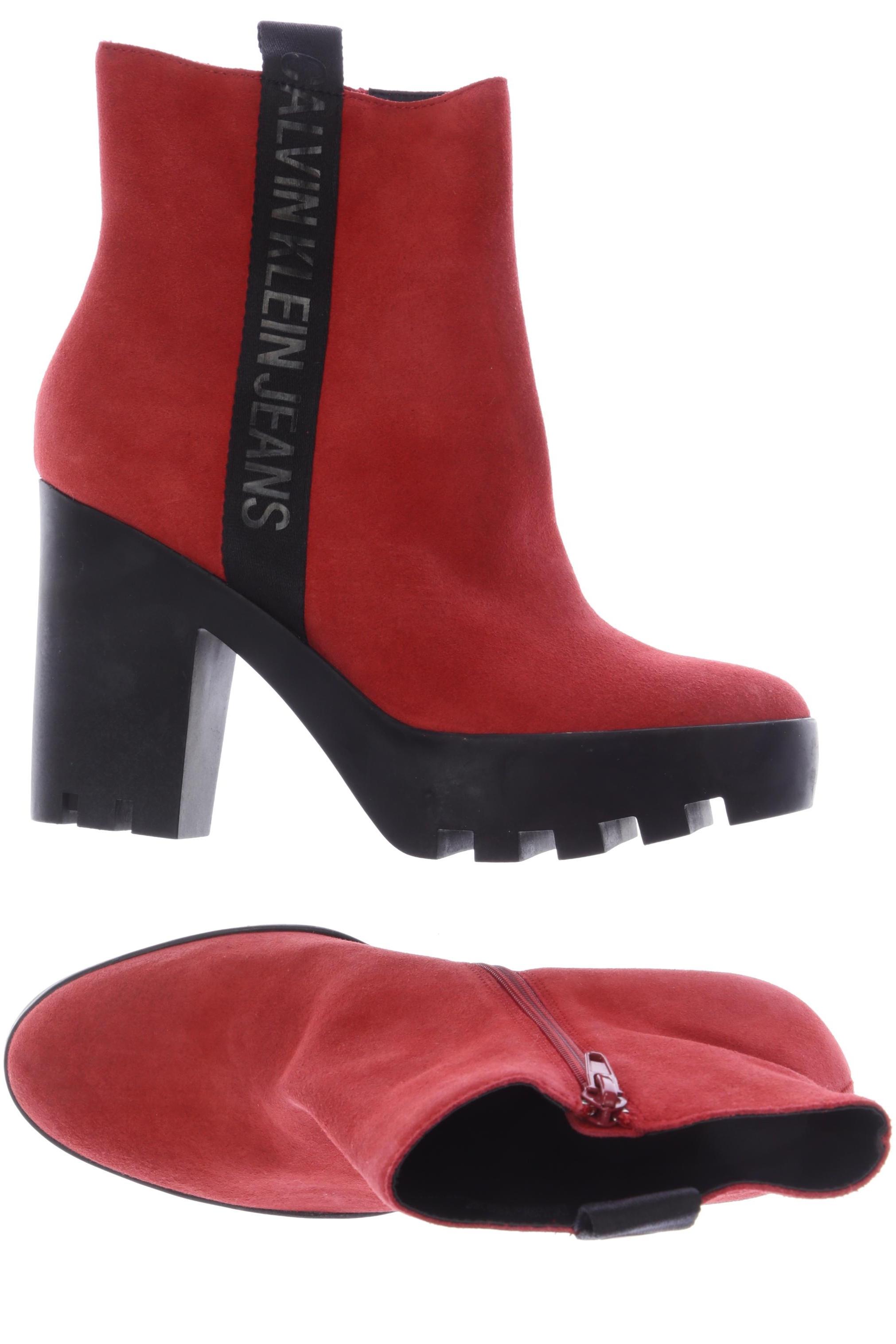 

Calvin Klein Jeans Damen Stiefelette, rot, Gr. 38