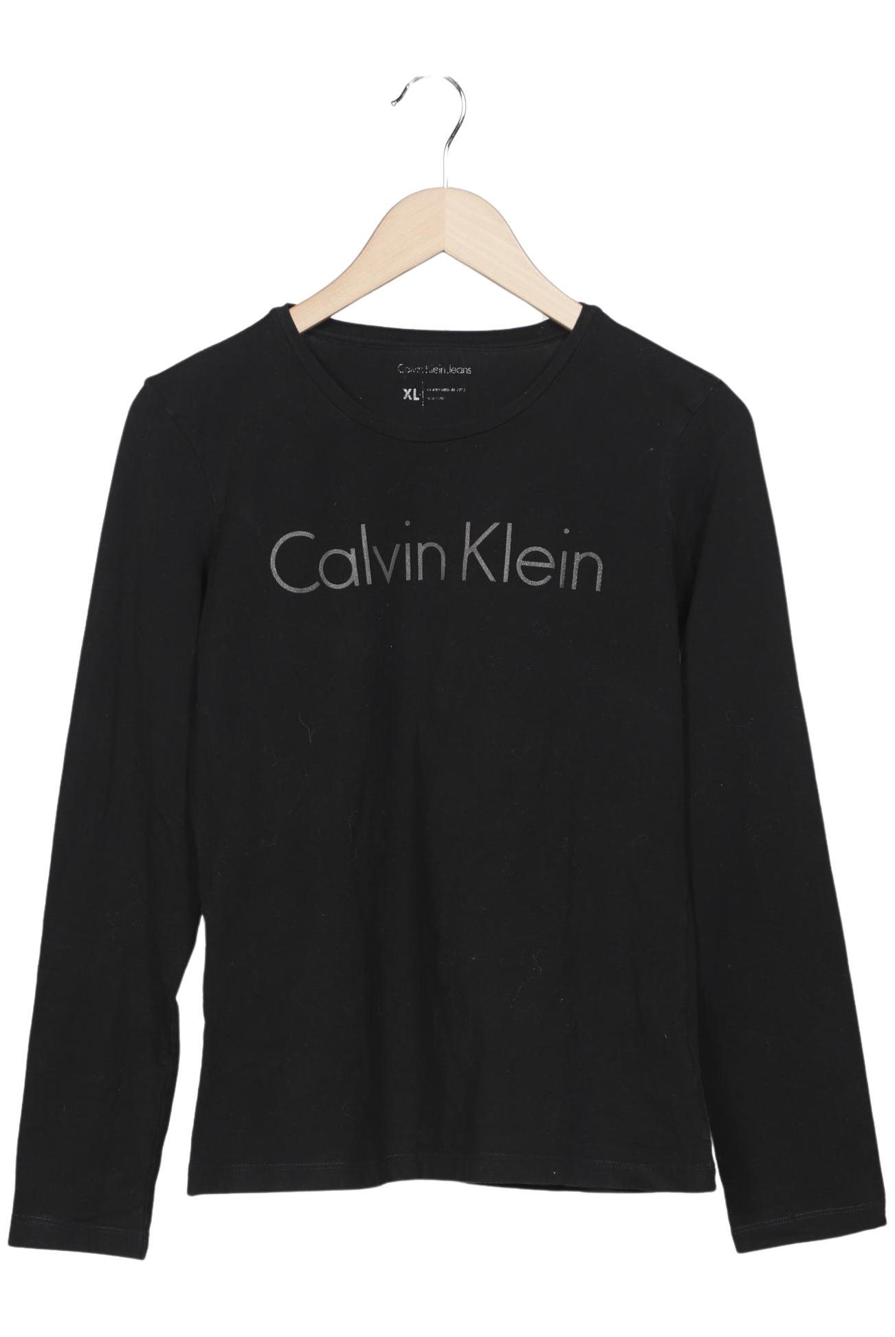 

Calvin Klein Jeans Damen Langarmshirt, schwarz, Gr. 44