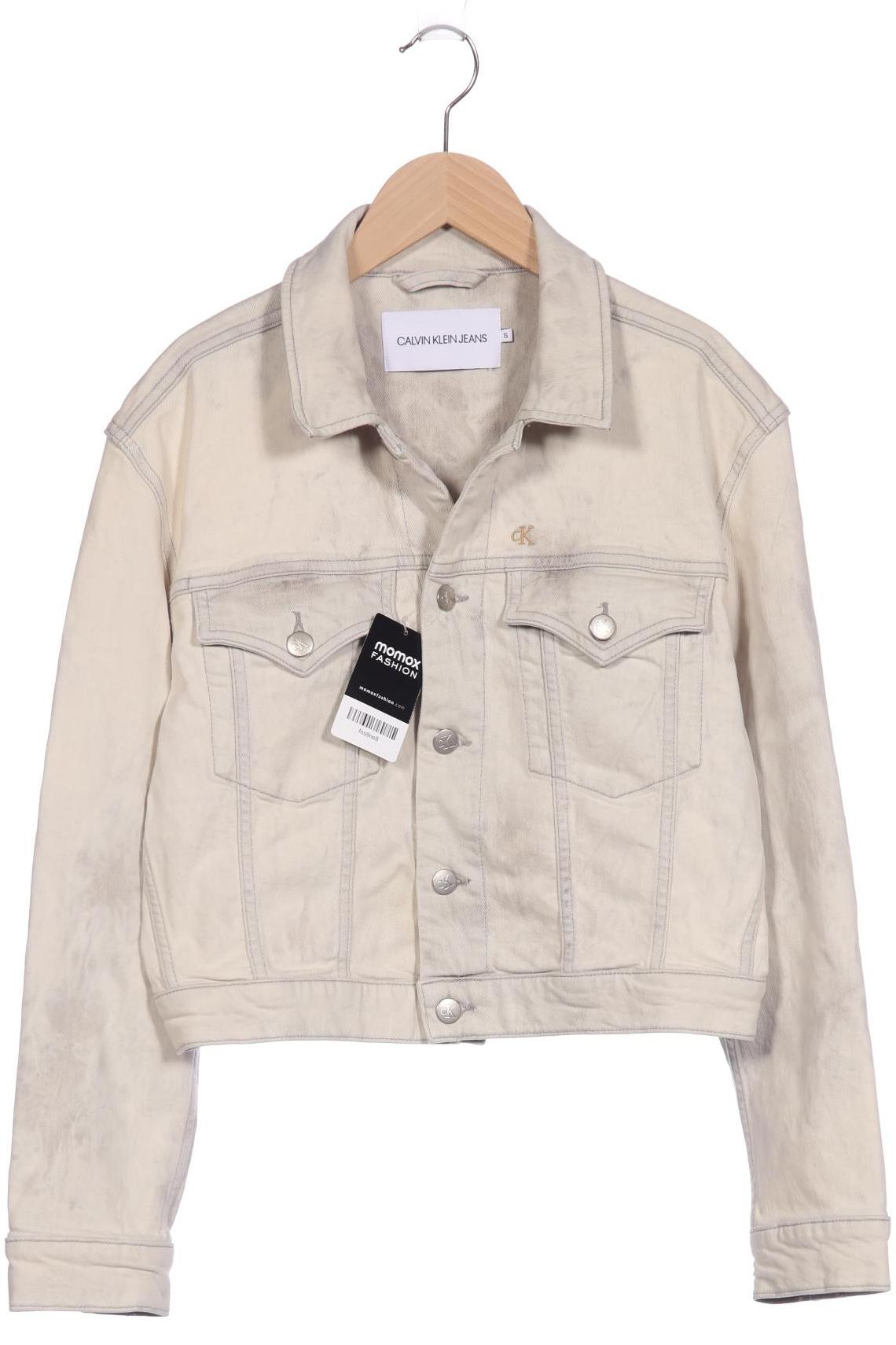 

Calvin Klein Jeans Damen Jacke, cremeweiß, Gr. 36