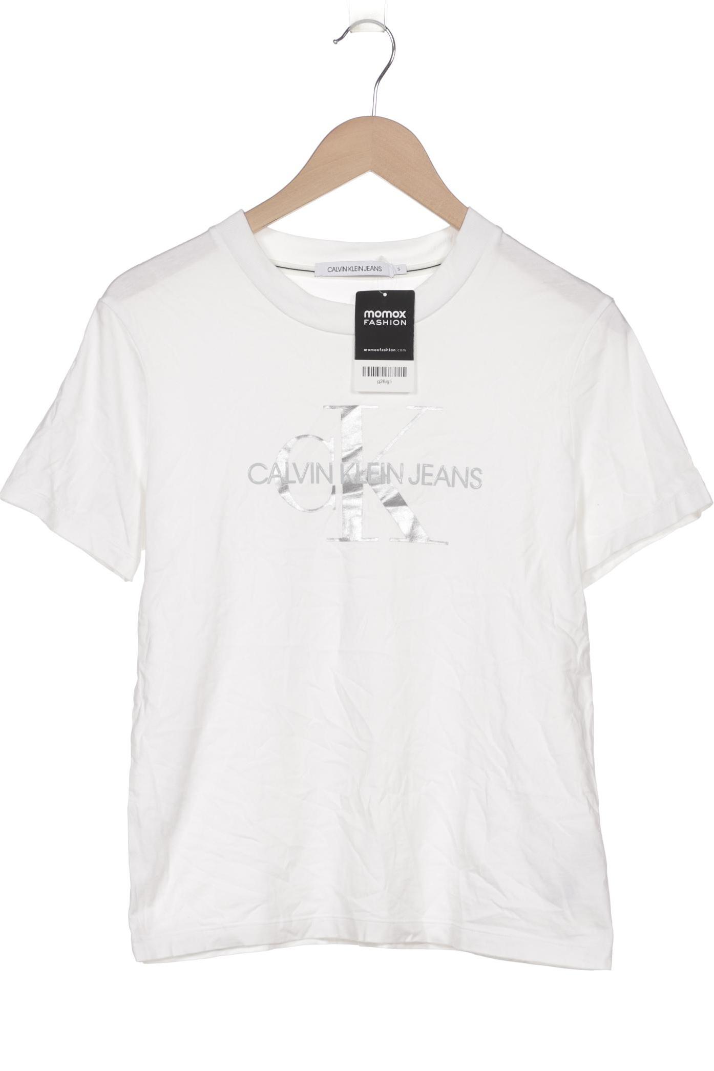 

Calvin Klein Jeans Damen T-Shirt, weiß, Gr. 36