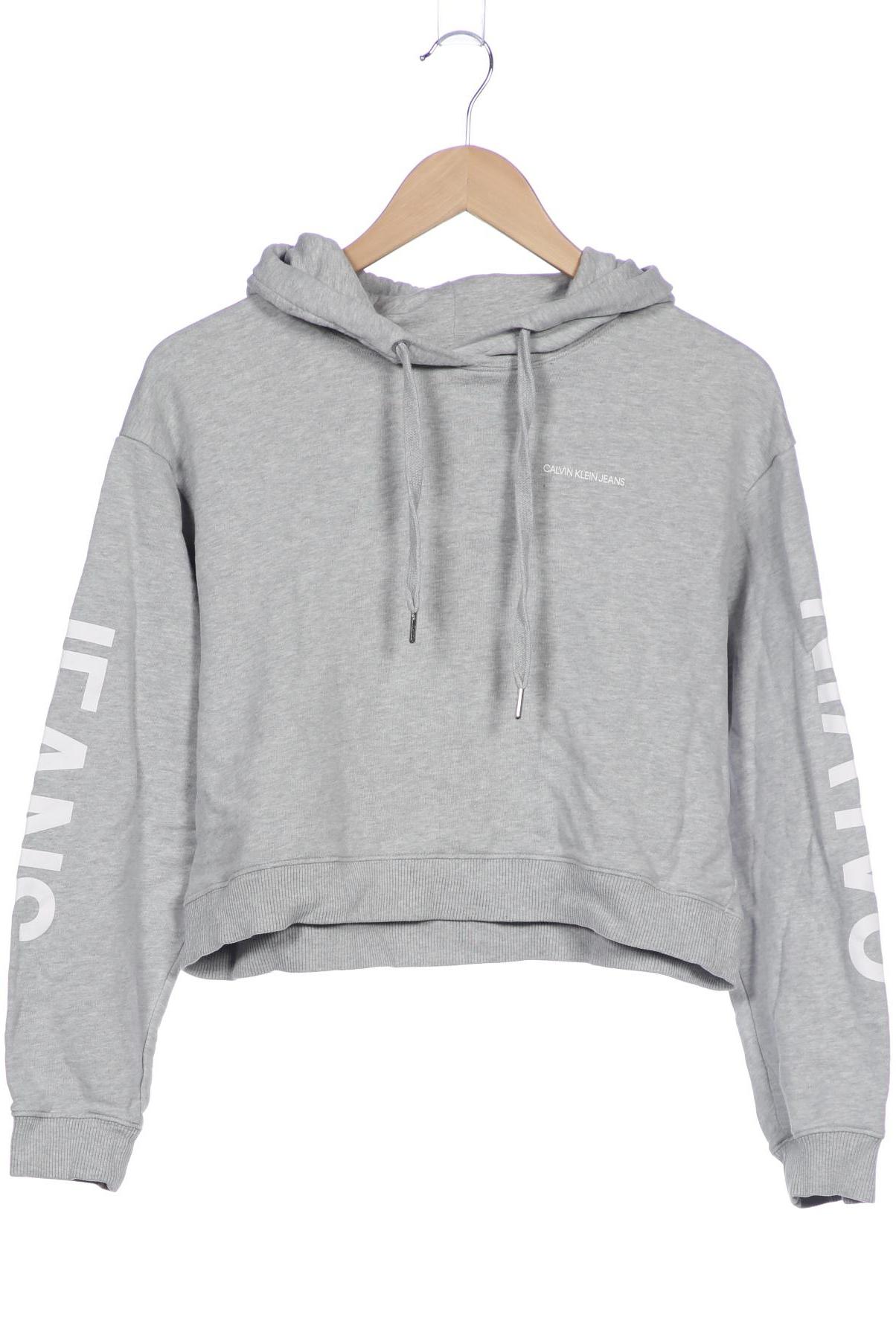 

Calvin Klein Jeans Damen Kapuzenpullover, grau, Gr. 36