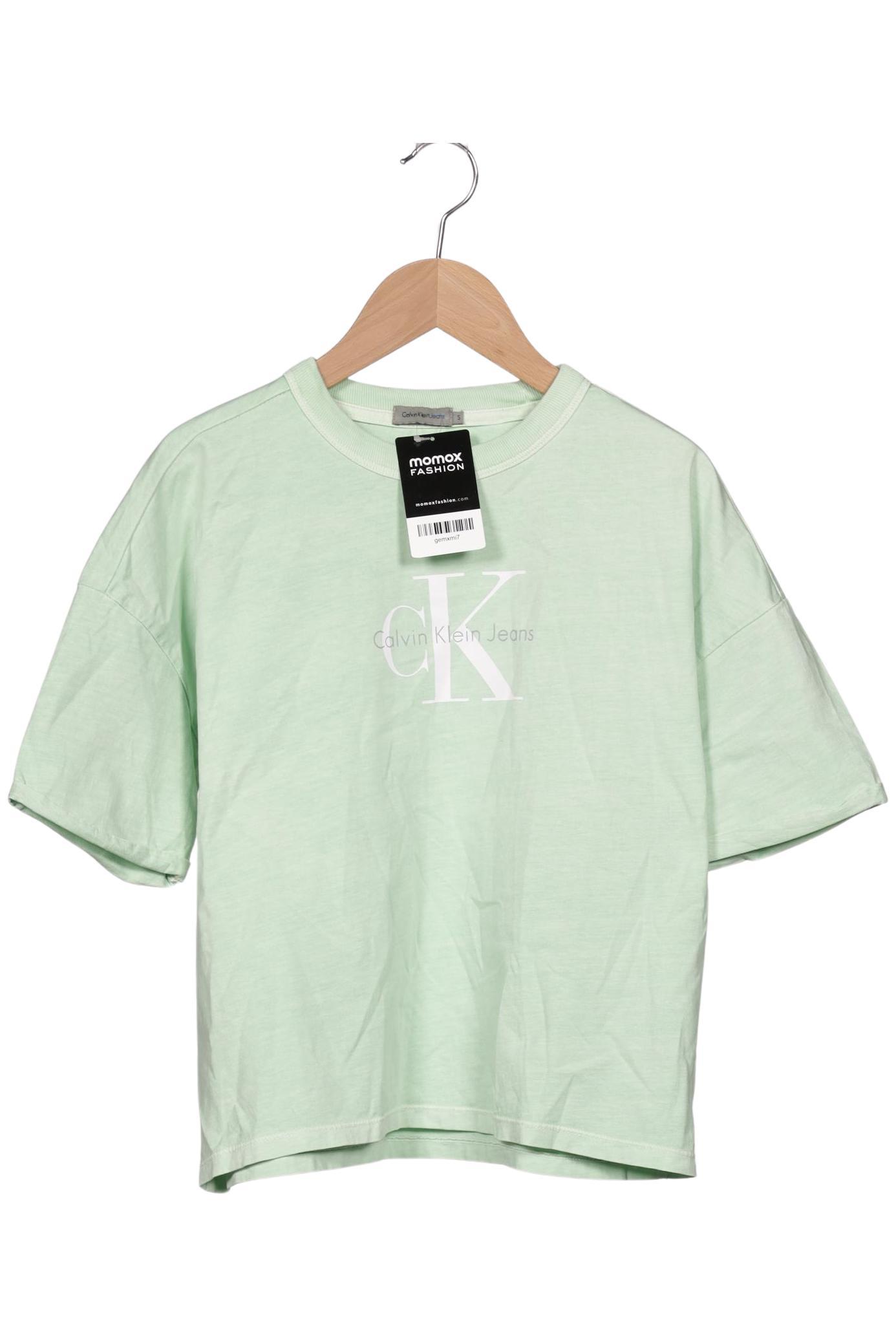 

Calvin Klein Jeans Damen T-Shirt, grün, Gr. 36