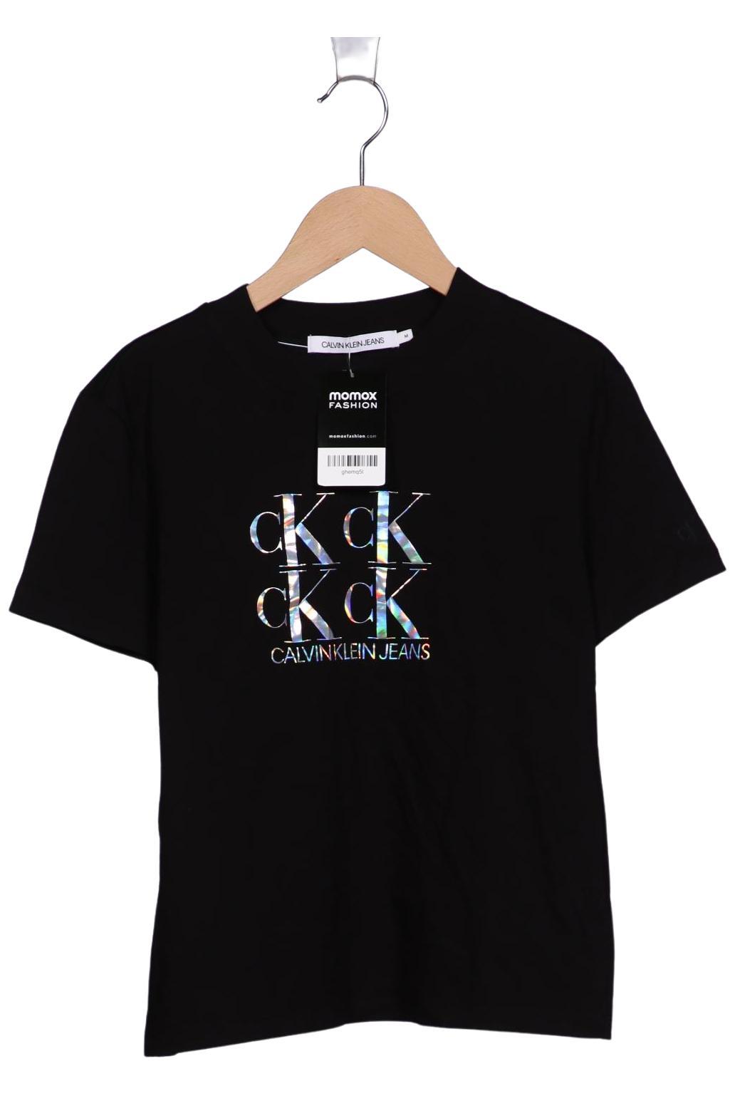 

Calvin Klein Jeans Damen T-Shirt, schwarz, Gr. 38