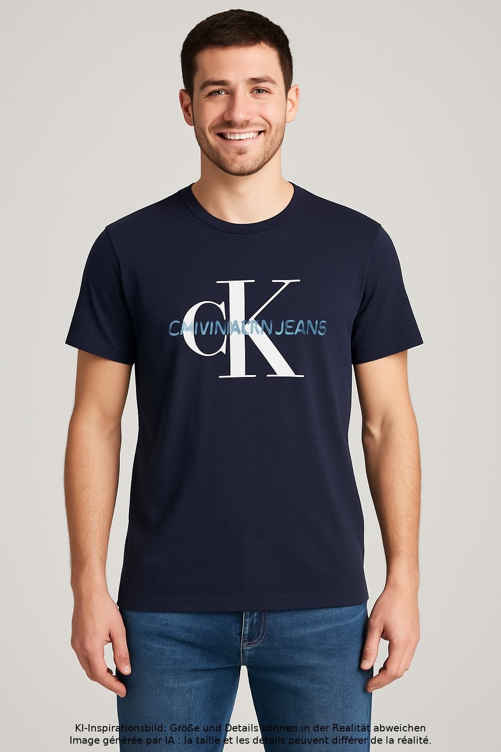 

Calvin Klein Jeans Herren T-Shirt, marineblau, Gr. 52