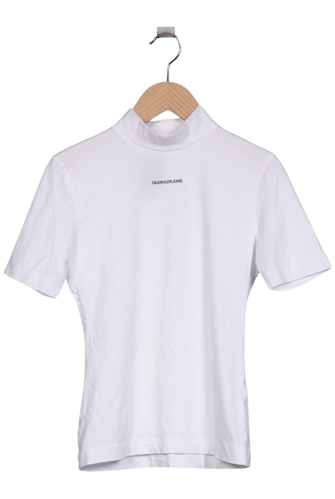

Calvin Klein Jeans Damen T-Shirt, weiß, Gr. 36