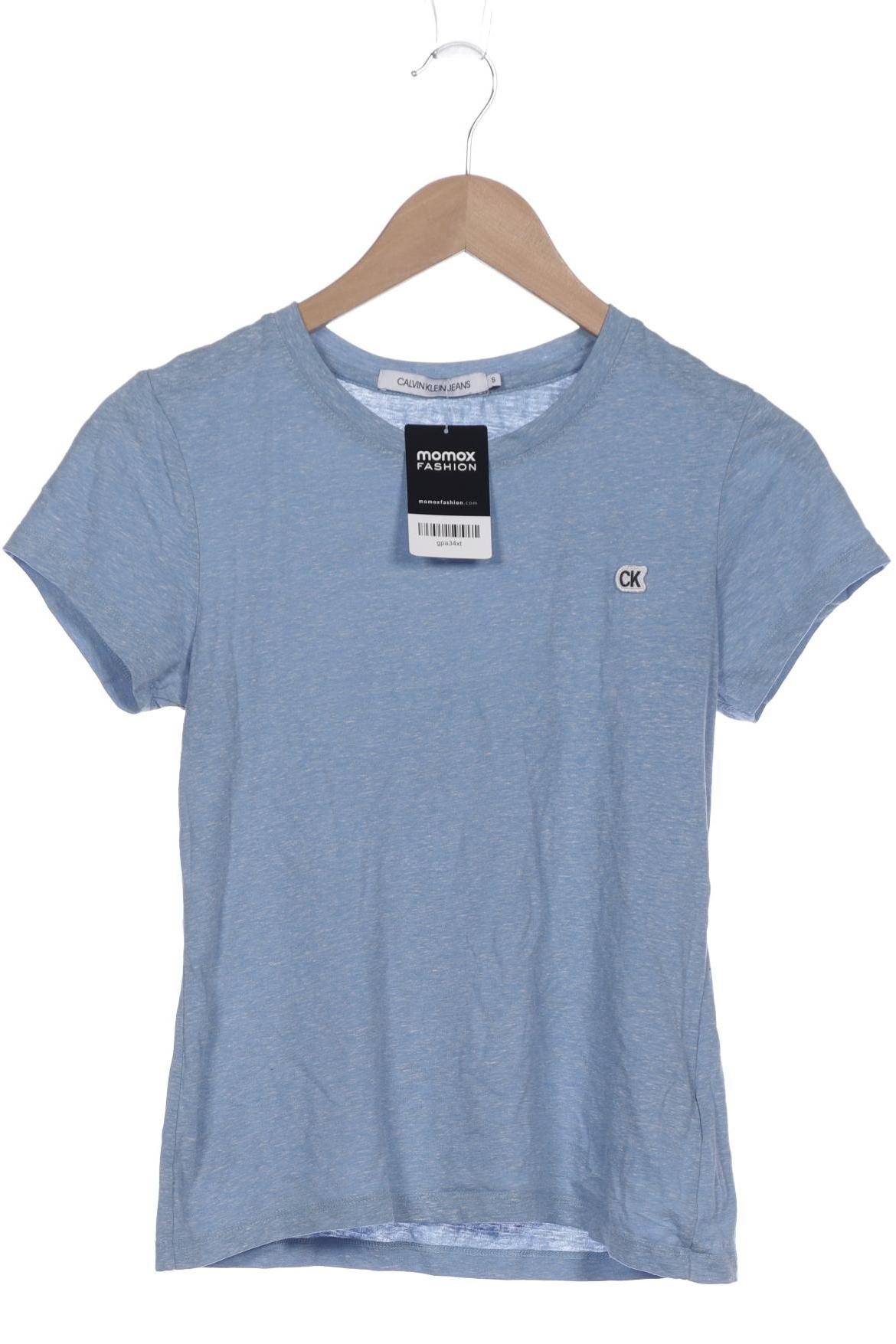 

Calvin Klein Jeans Damen T-Shirt, hellblau, Gr. 36