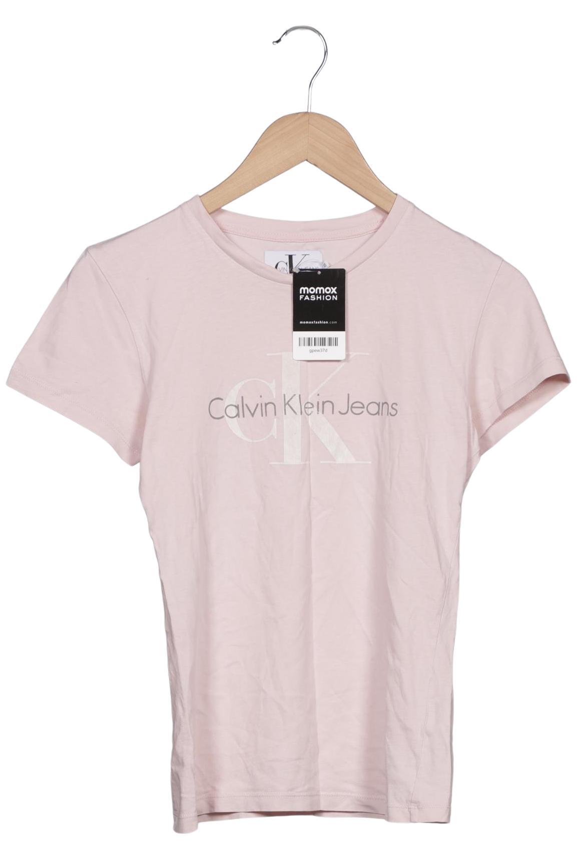 

Calvin Klein Jeans Damen T-Shirt, pink, Gr. 34