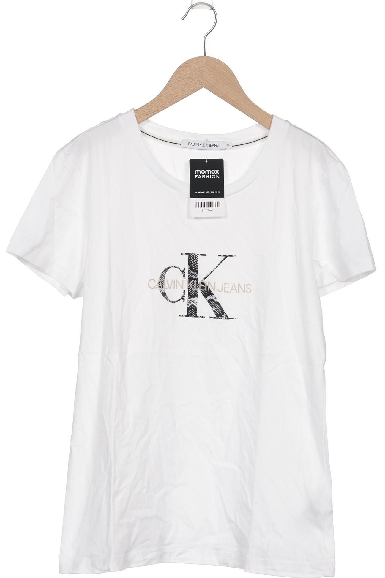 

Calvin Klein Jeans Damen T-Shirt, weiß, Gr. 44