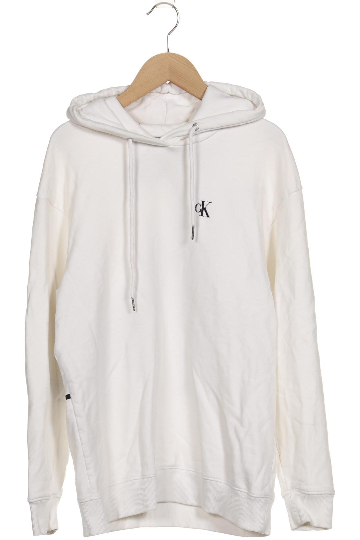 

Calvin Klein Jeans Damen Kapuzenpullover, weiß, Gr. 36