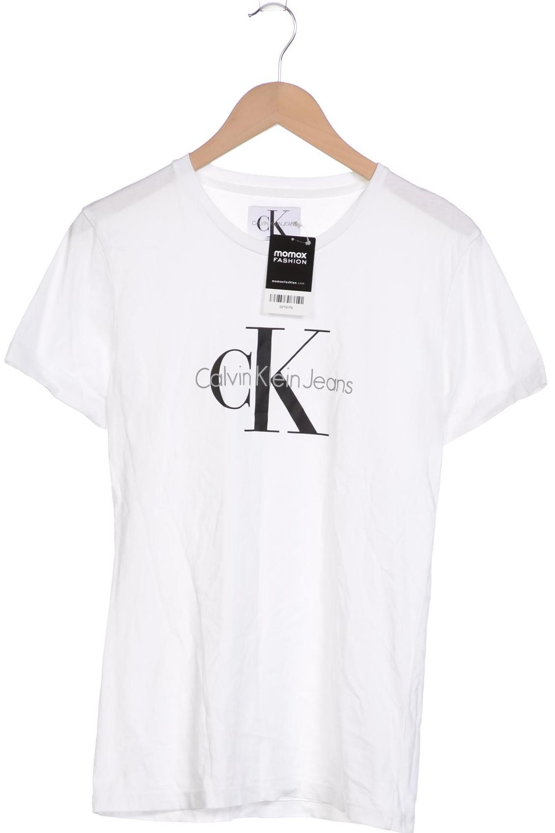 

Calvin Klein Jeans Damen T-Shirt, weiß, Gr. 42