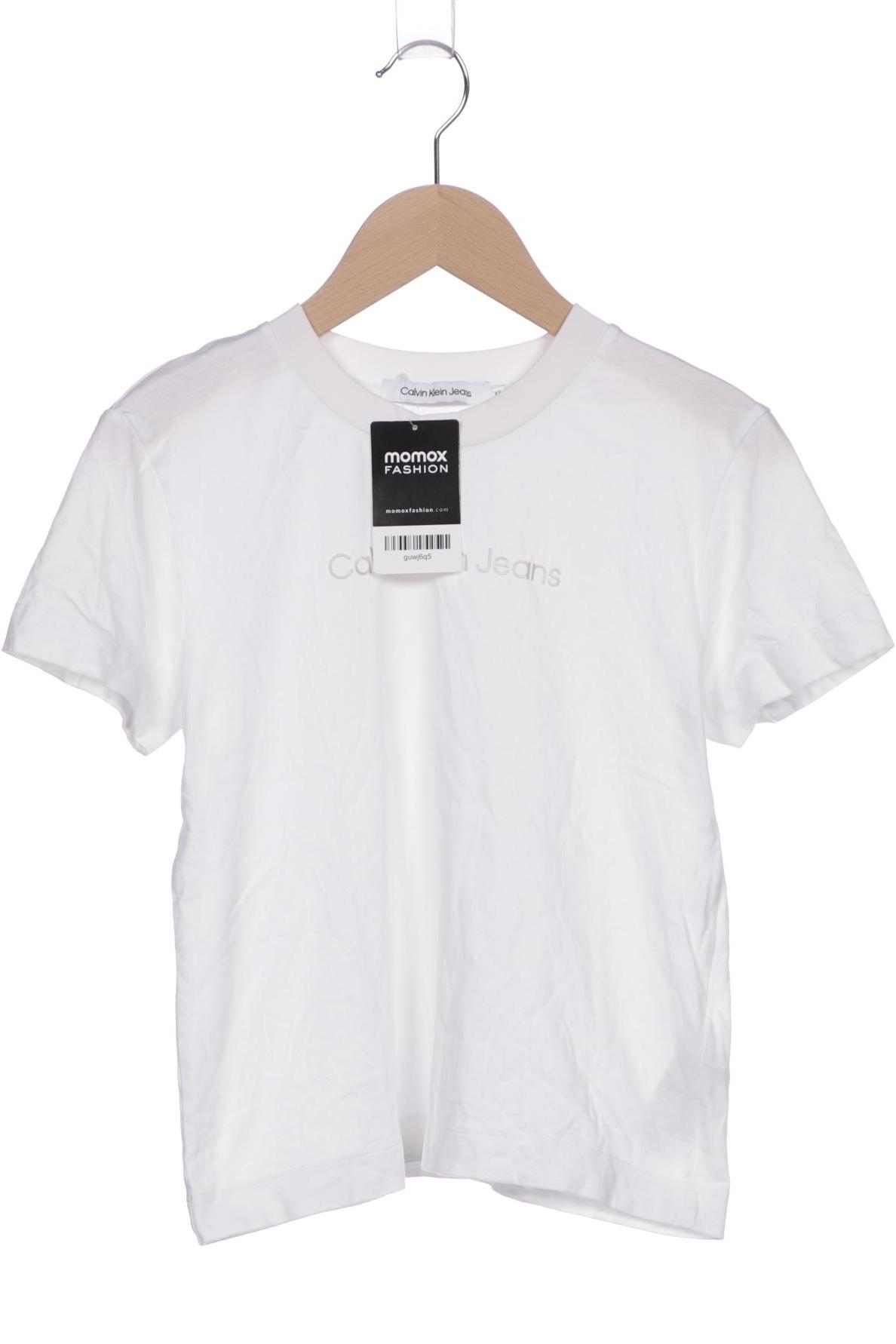 

Calvin Klein Jeans Damen T-Shirt, weiß, Gr. 34