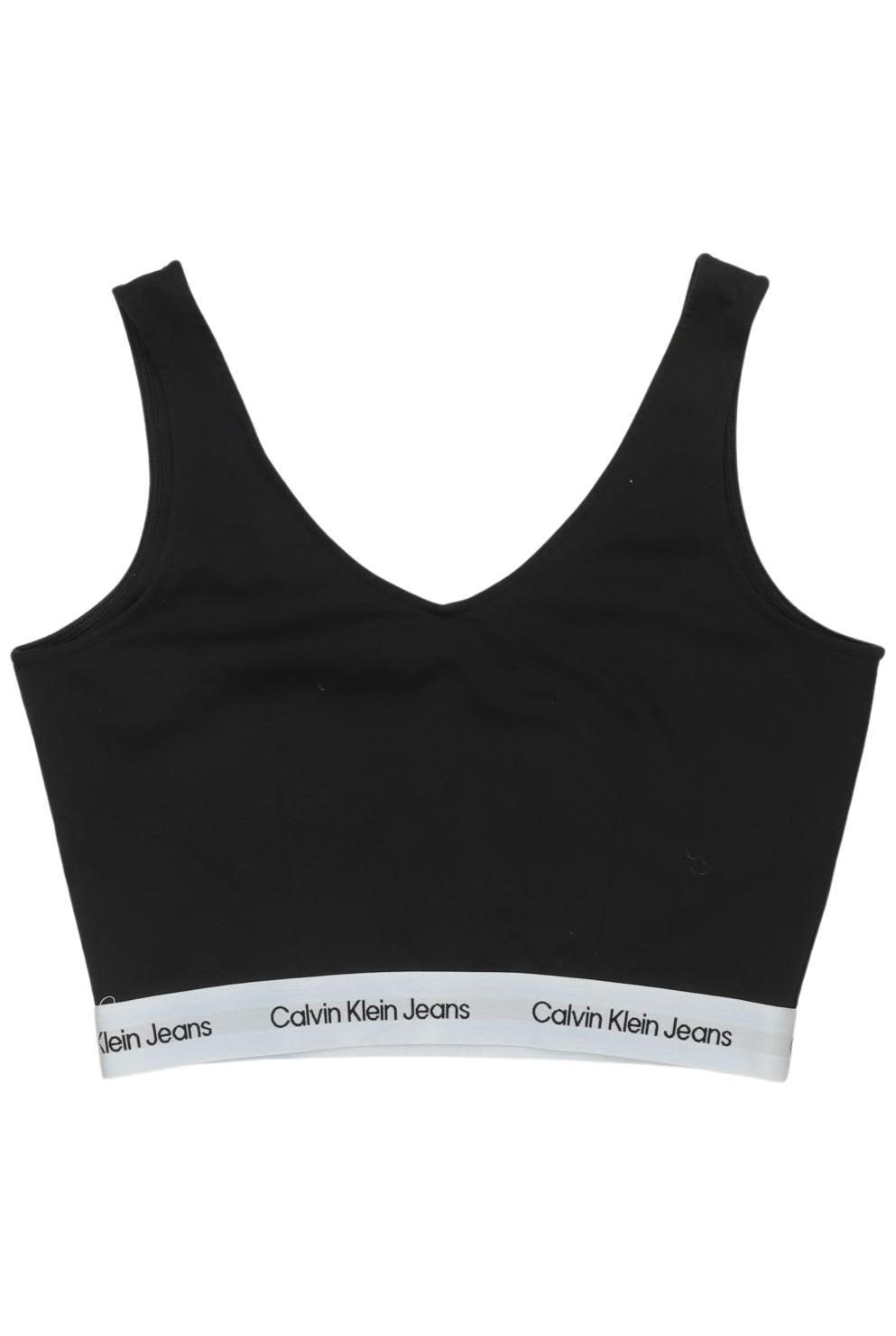 

Calvin Klein Jeans Damen Top, schwarz, Gr. 38
