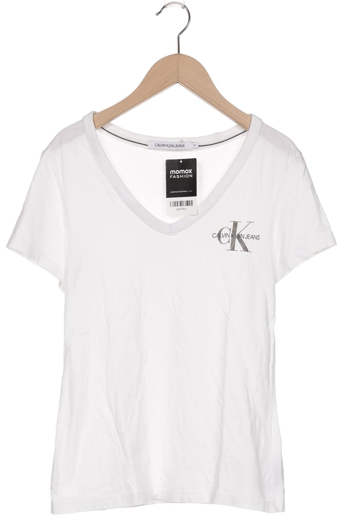 

Calvin Klein Jeans Damen T-Shirt, weiß, Gr. 38