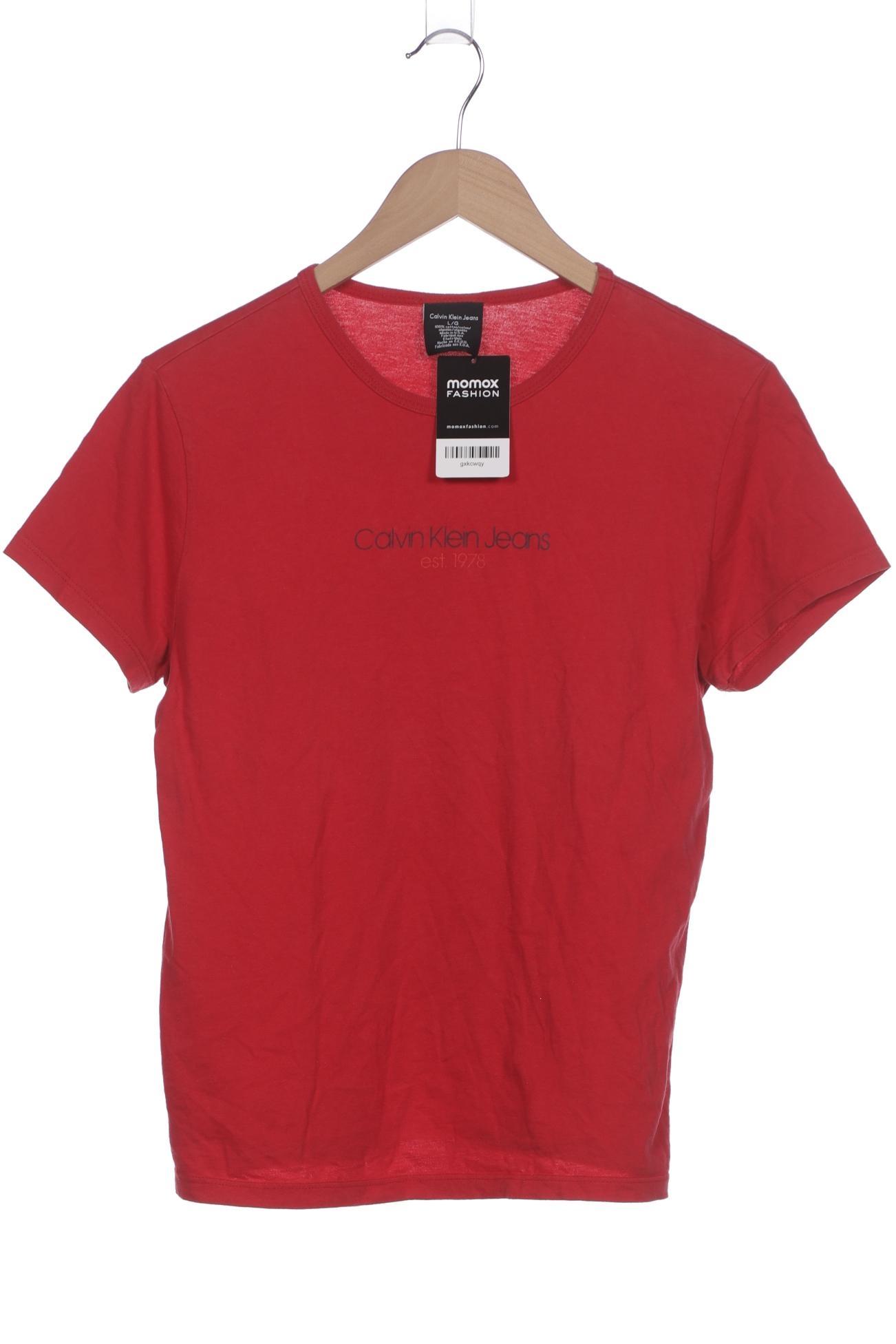 

Calvin Klein Jeans Damen T-Shirt, rot, Gr. 42
