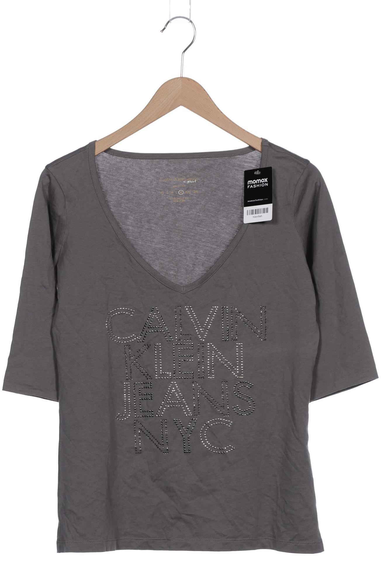 

Calvin Klein Jeans Damen Langarmshirt, grau, Gr. 44