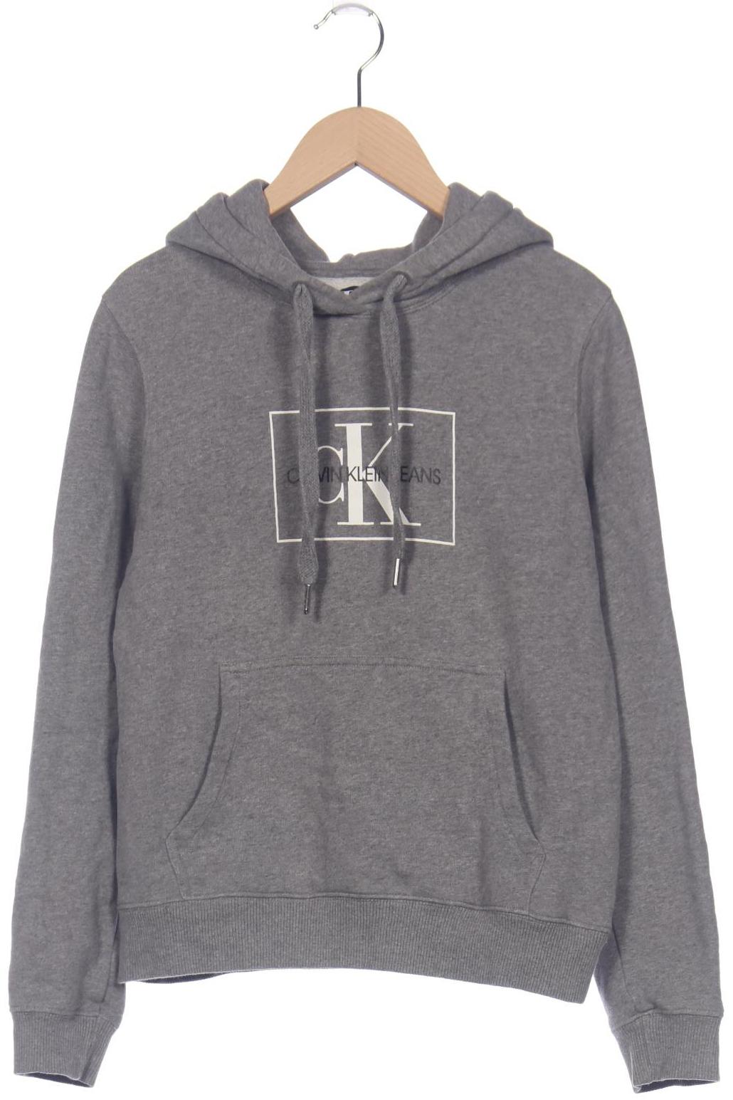 

Calvin Klein Jeans Damen Kapuzenpullover, grau, Gr. 34