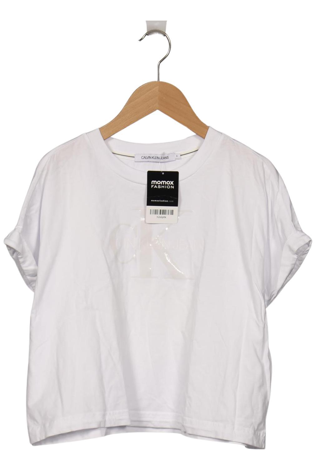 

Calvin Klein Jeans Damen T-Shirt, weiß, Gr. 36