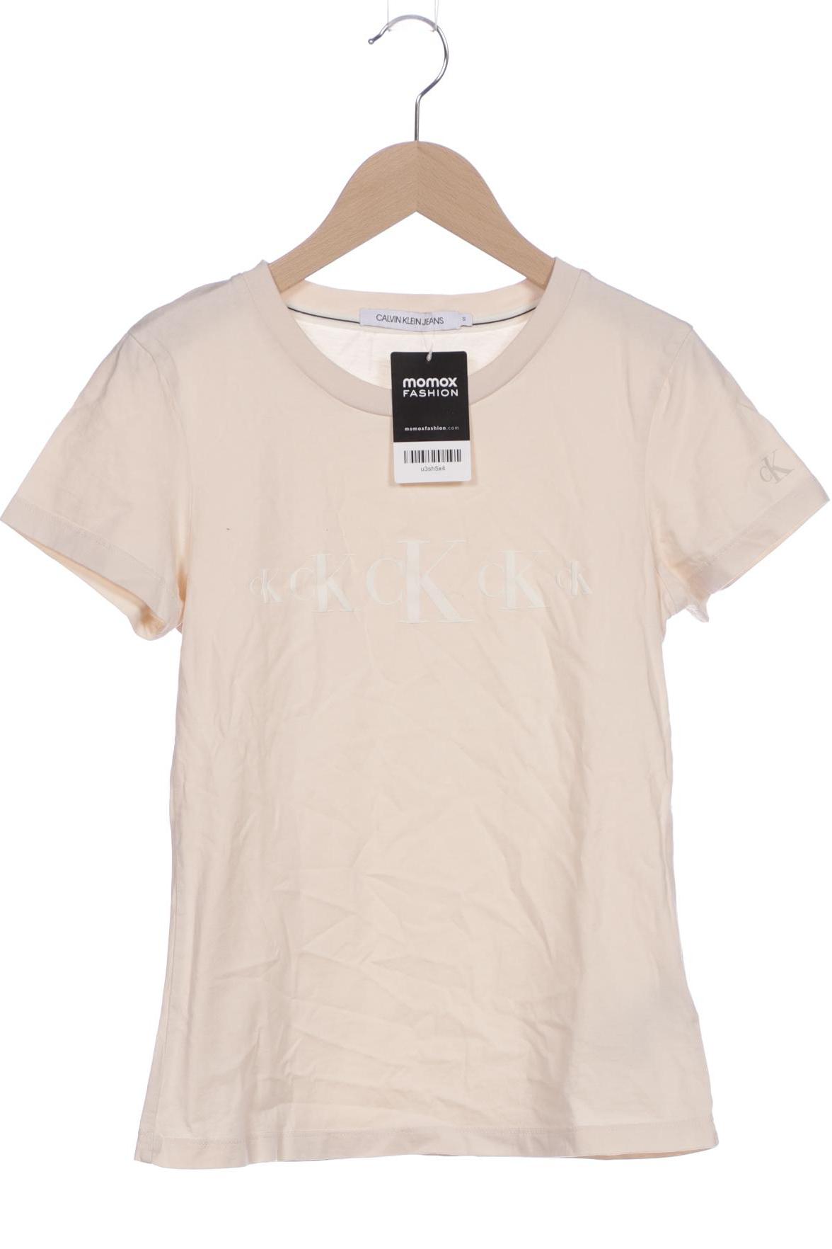 

Calvin Klein Jeans Damen T-Shirt, beige, Gr. 36
