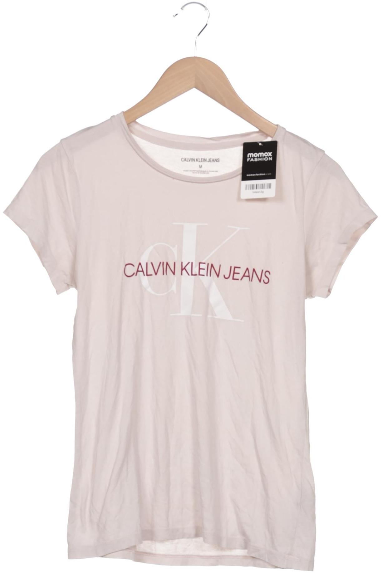 

Calvin Klein Jeans Damen T-Shirt, beige, Gr. 38