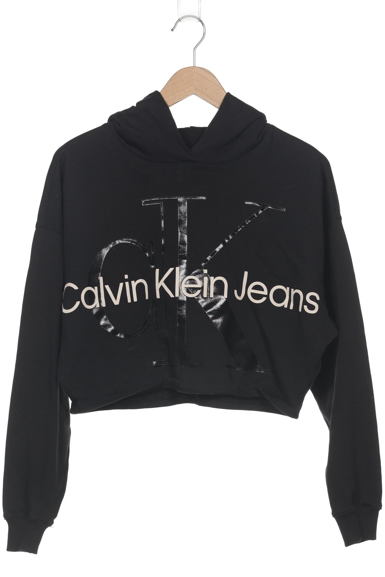 

Calvin Klein Jeans Damen Kapuzenpullover, schwarz, Gr. 34