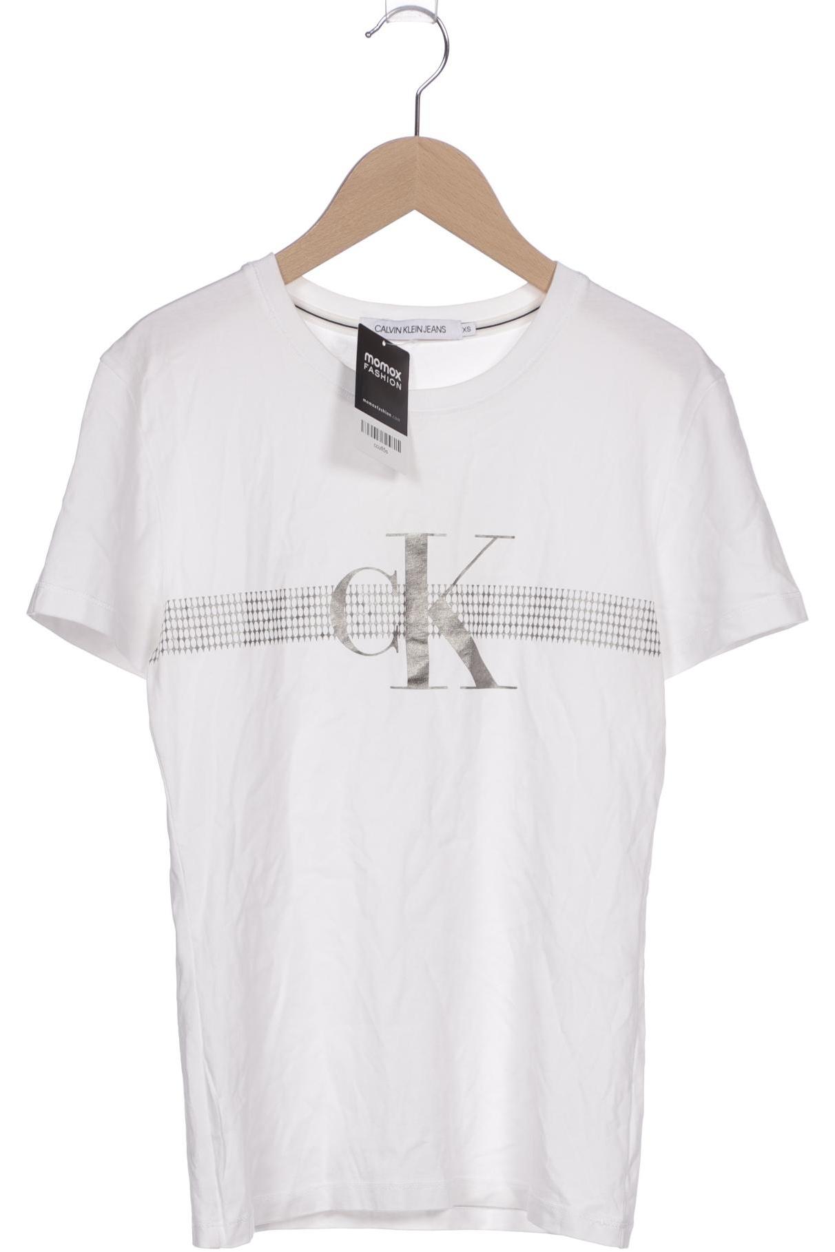 

Calvin Klein Jeans Damen T-Shirt, weiß, Gr. 34