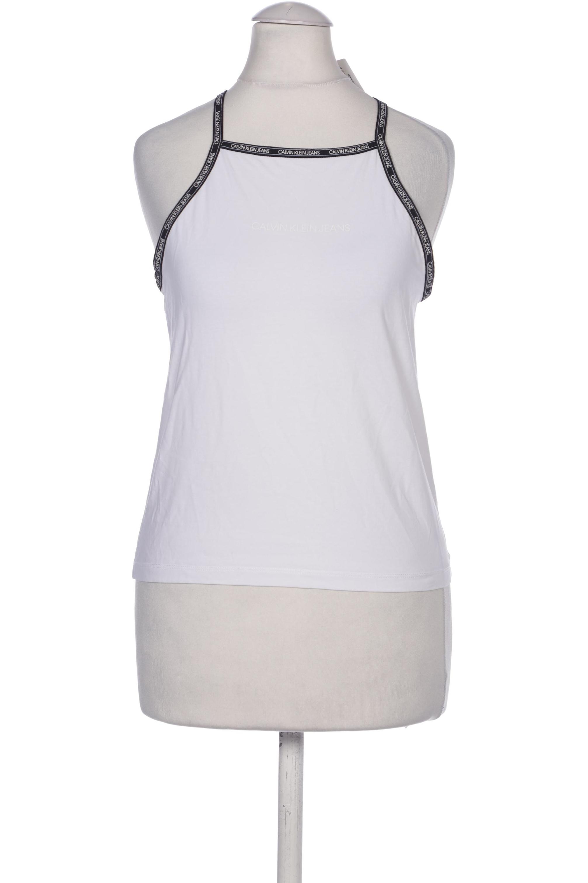

Calvin Klein Jeans Damen Top, weiß, Gr. 36