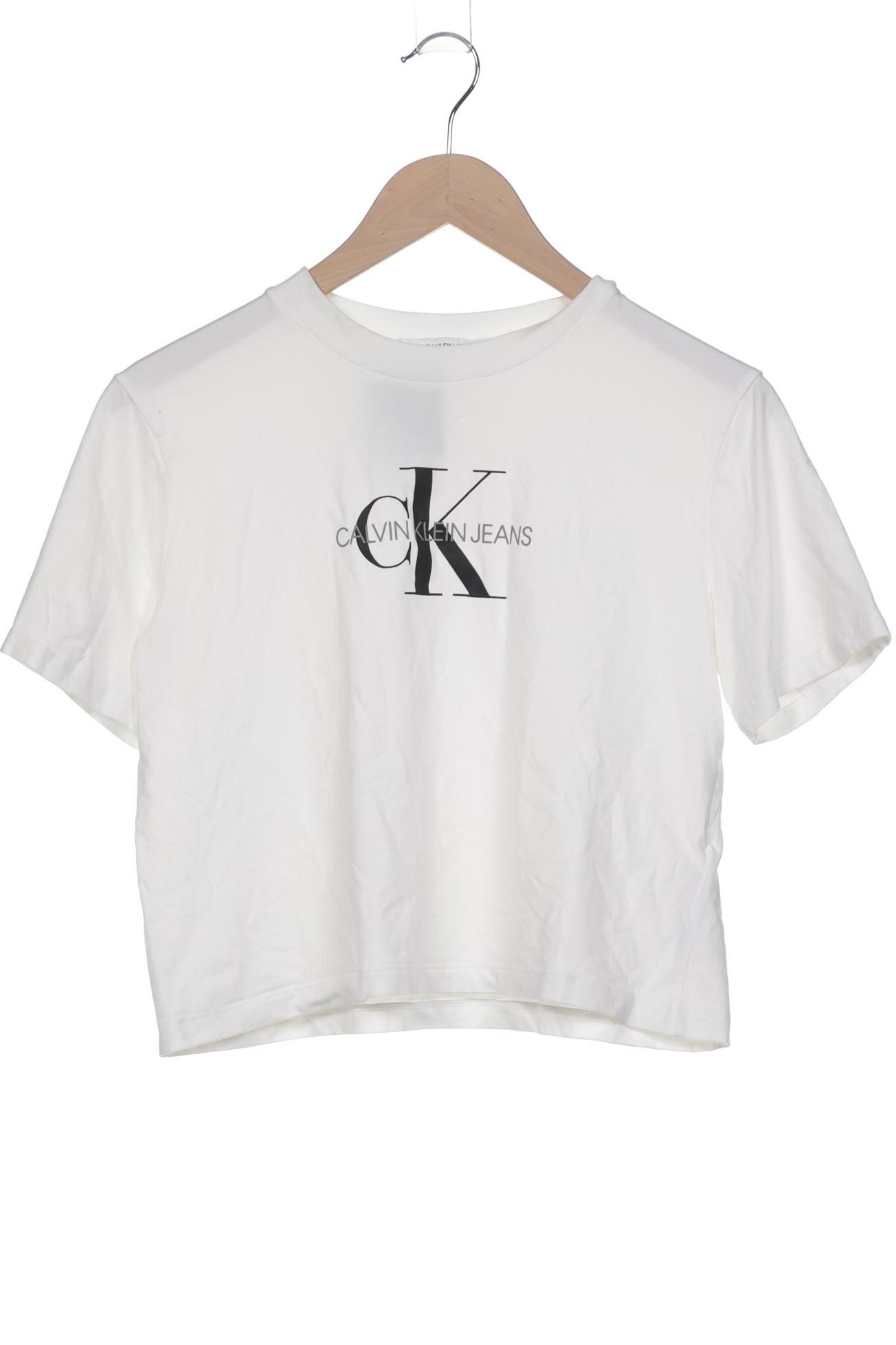 

Calvin Klein Jeans Damen T-Shirt, weiß, Gr. 42
