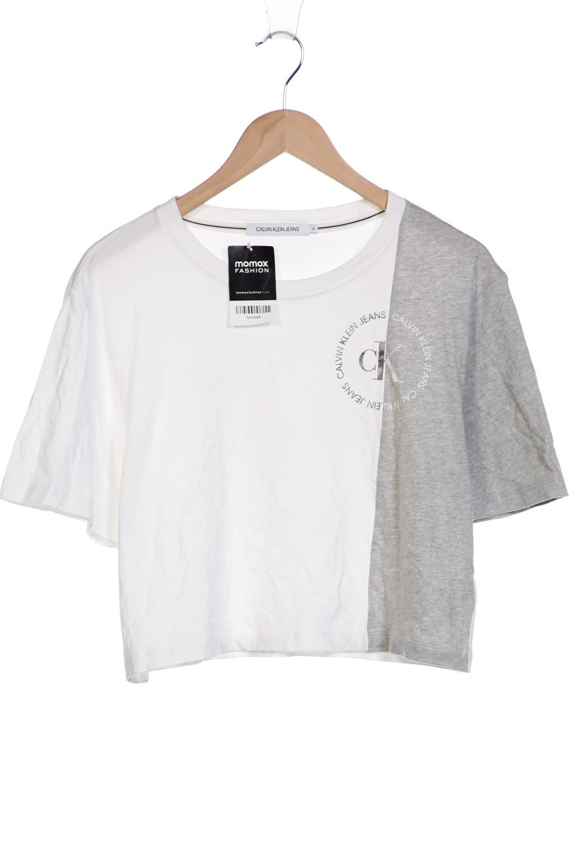 

Calvin Klein Jeans Damen T-Shirt, weiß, Gr. 38