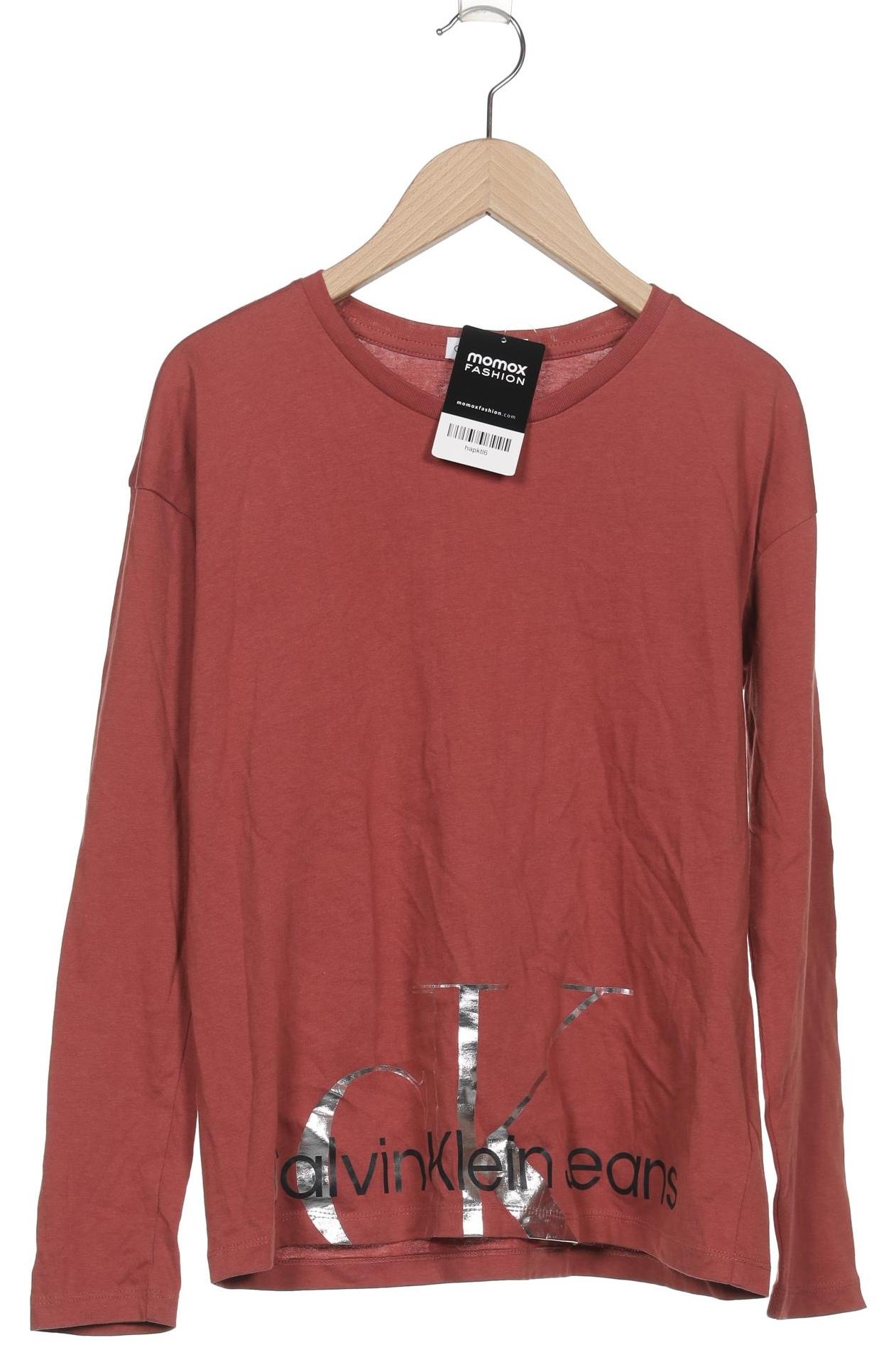

Calvin Klein Jeans Damen Langarmshirt, bordeaux, Gr. 12