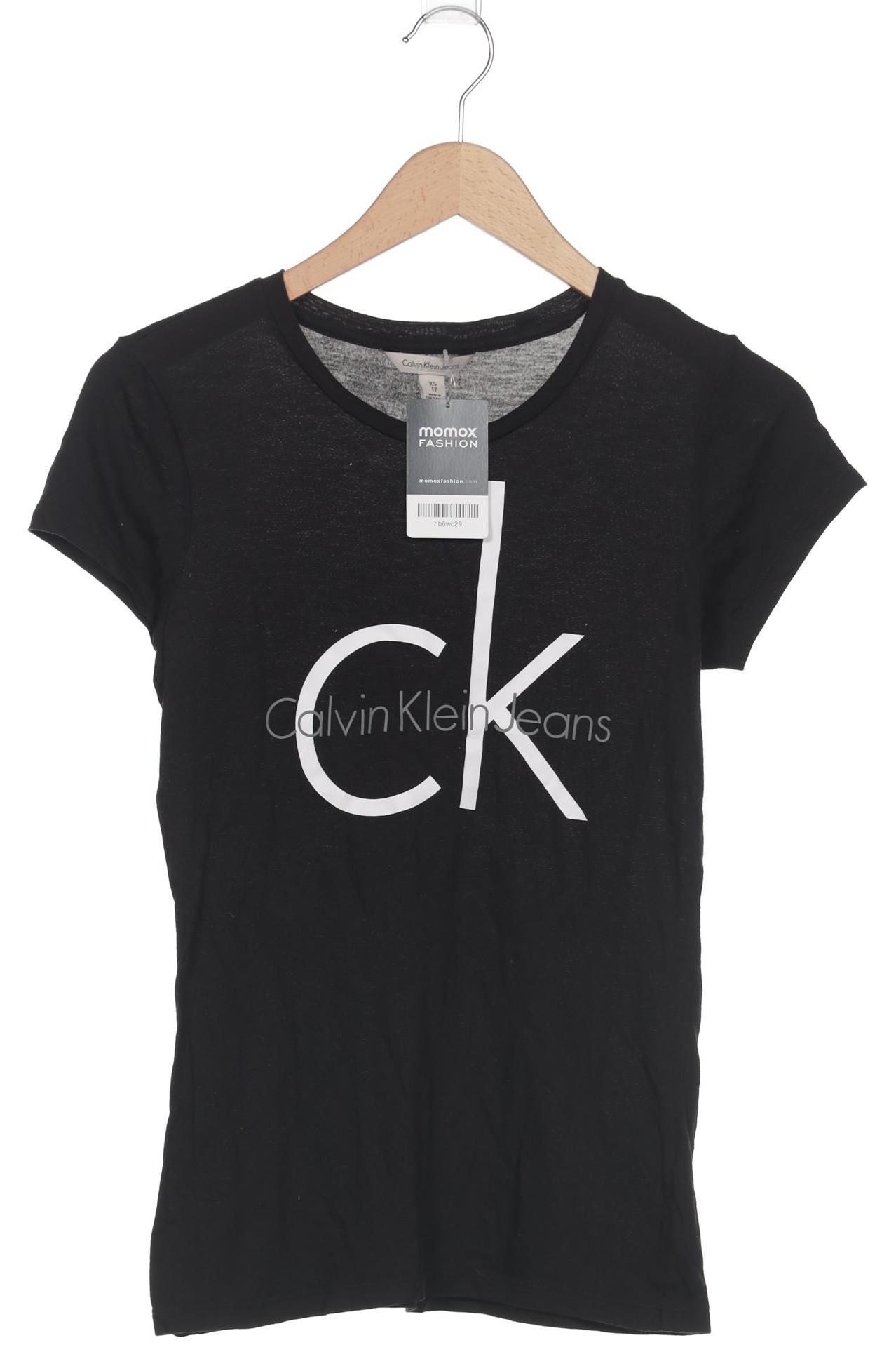

Calvin Klein Jeans Damen T-Shirt, schwarz, Gr. 34
